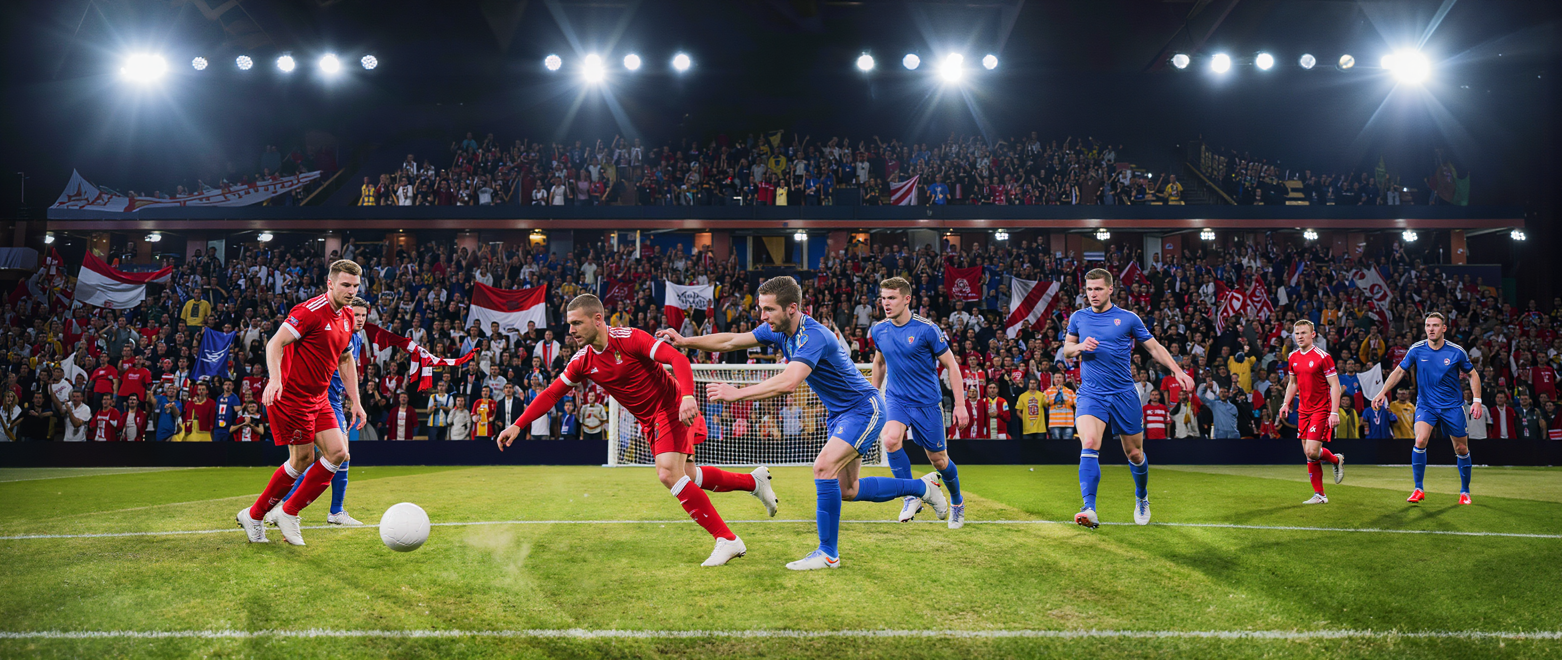Football - football scene AI image