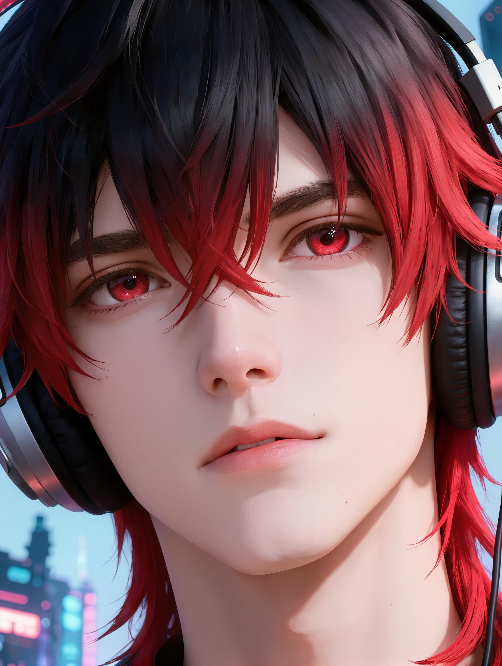 Kling AI work 319105779613526 - anime guy hair AI image