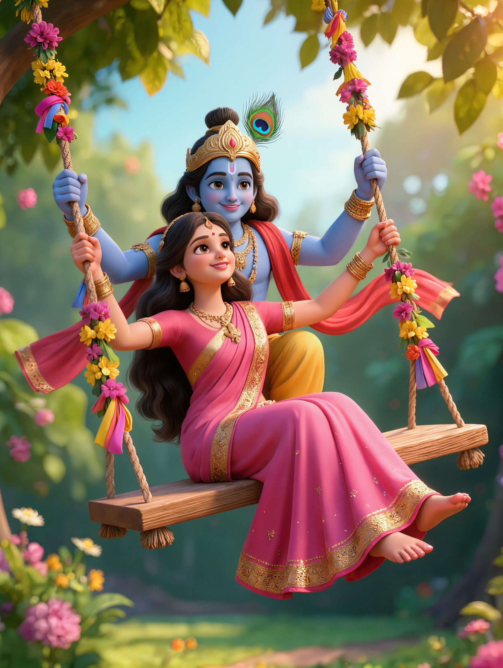 radhe krishna 🙏 - krishna lipsync AI image