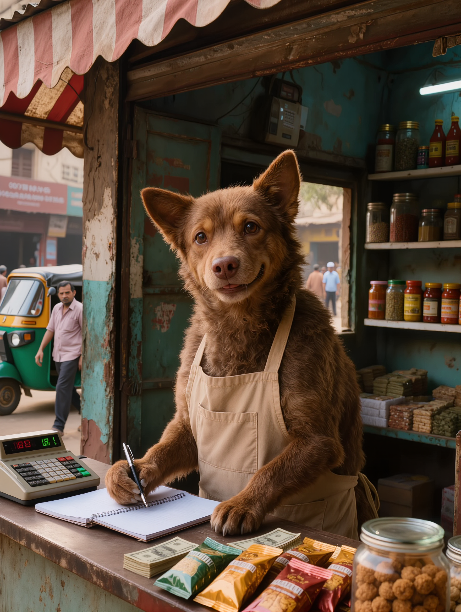 The Dog Shopkeeper - dog image to video AI image