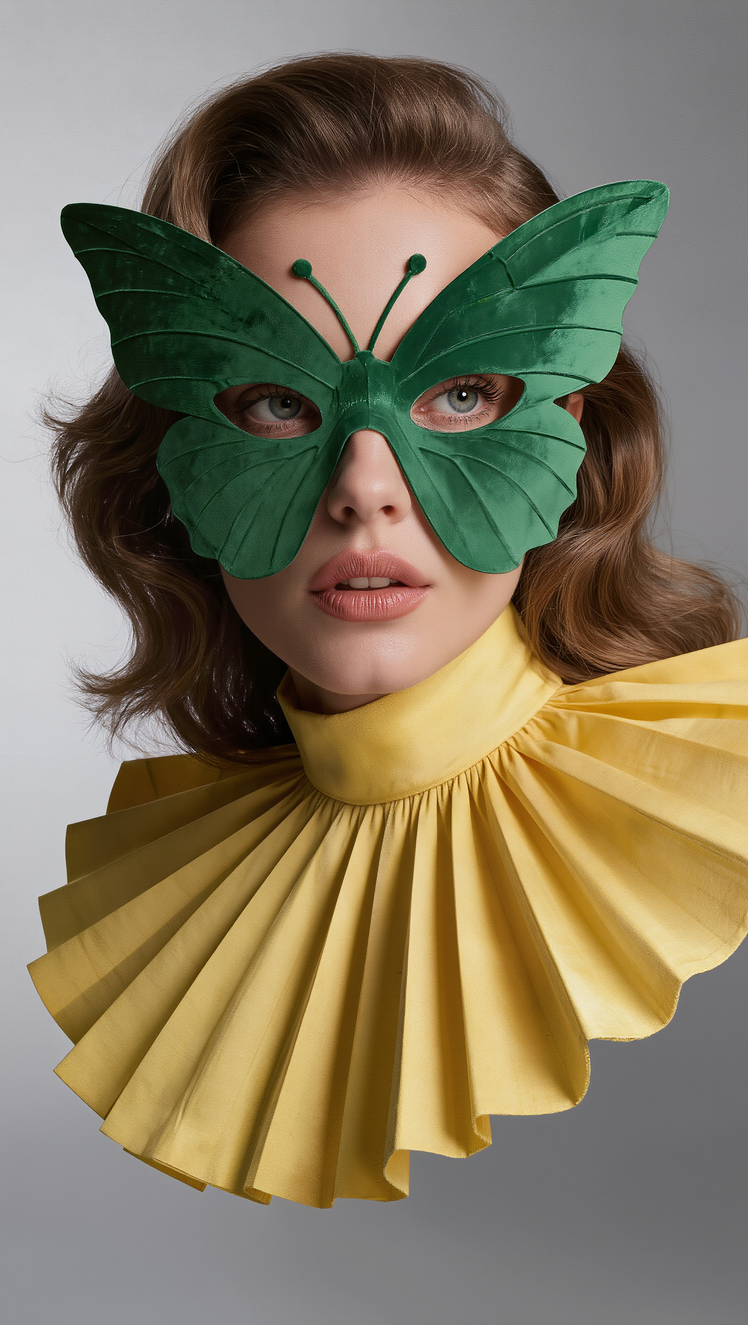 Kling AI work 319901546614872 - brown hair with face framing highlights AI image