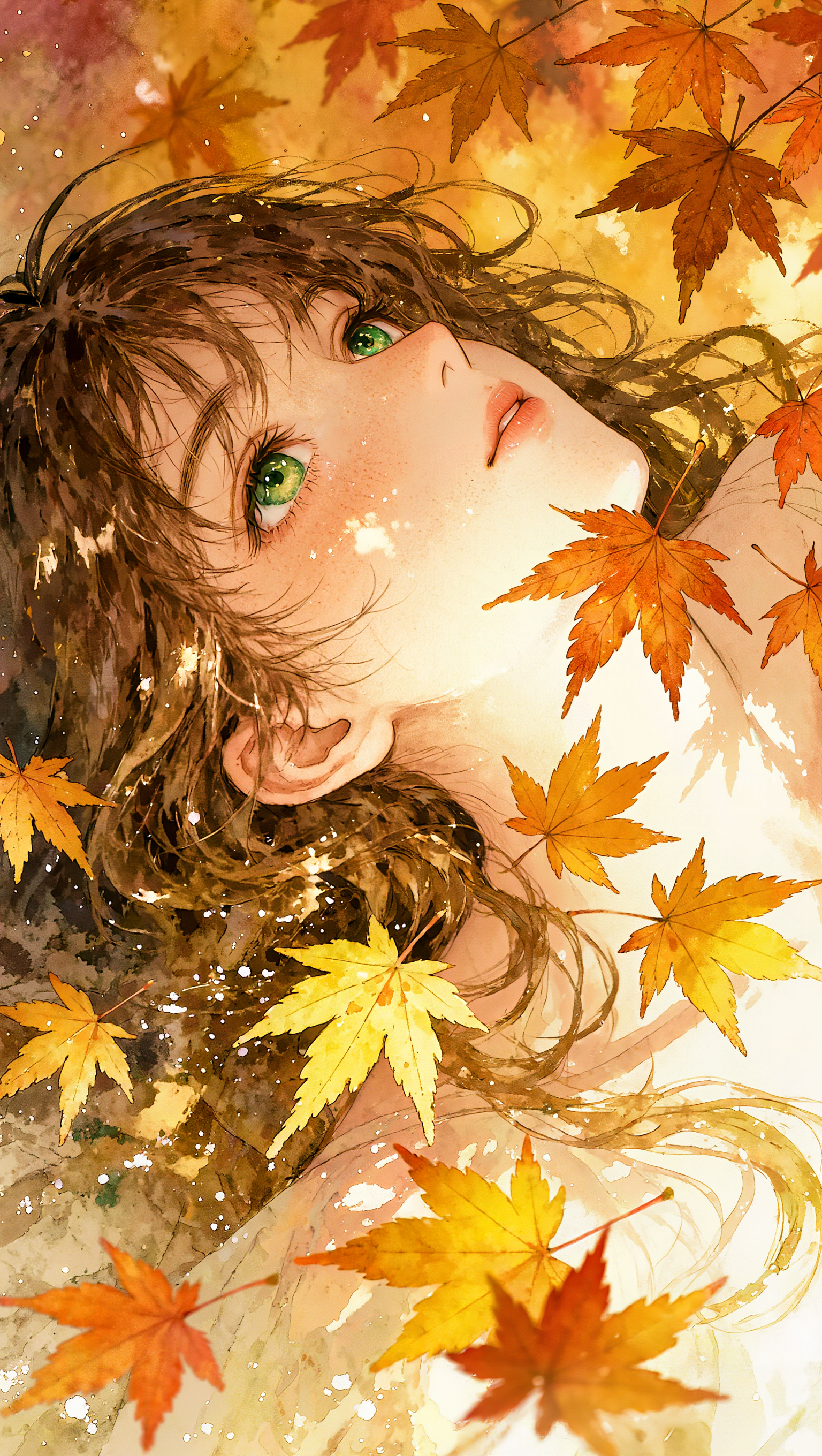 Kling AI work 320075560667980 - maple leaves clip art AI image