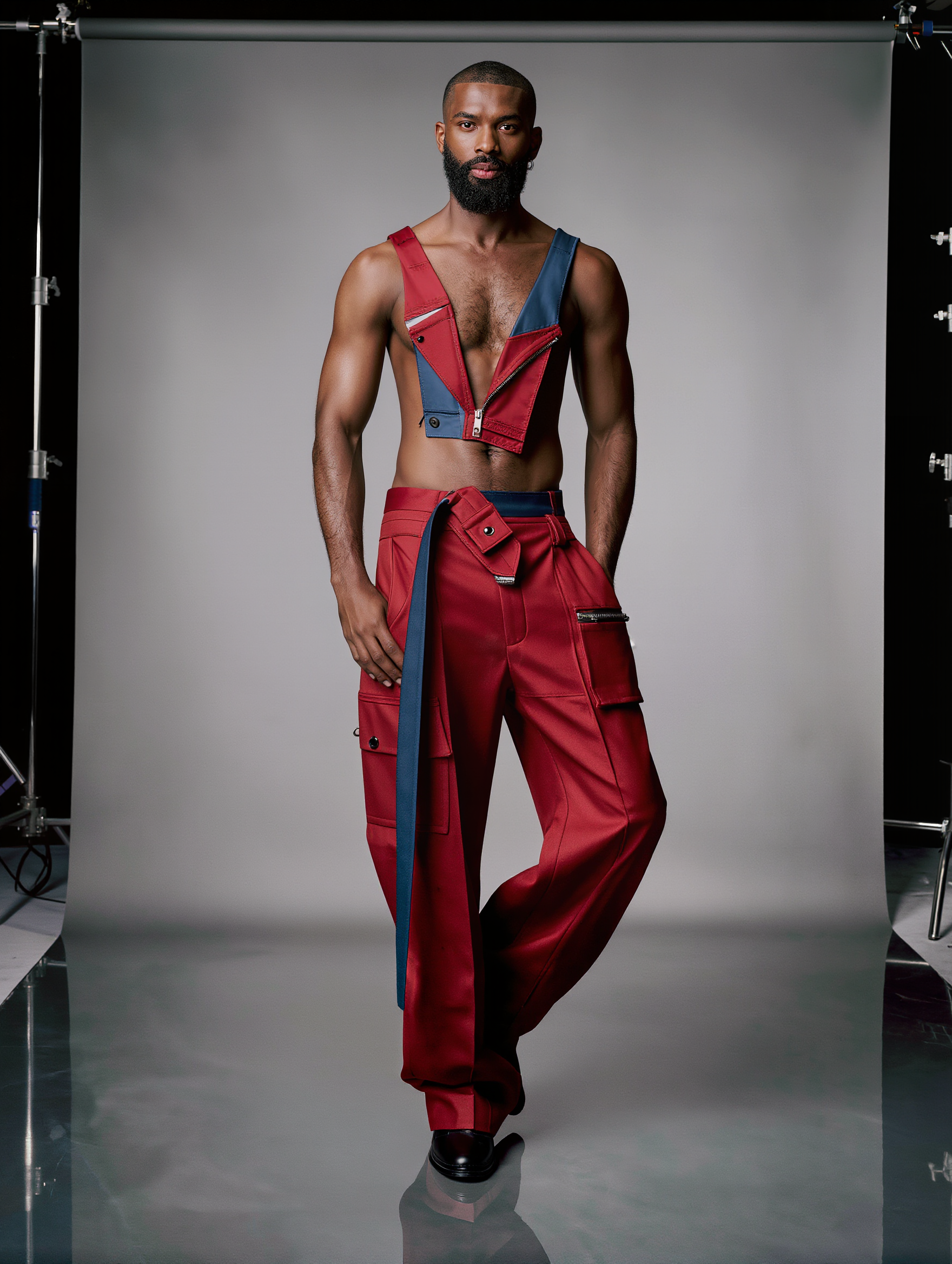 Fashion studio portrait - reddit the studio AI image
