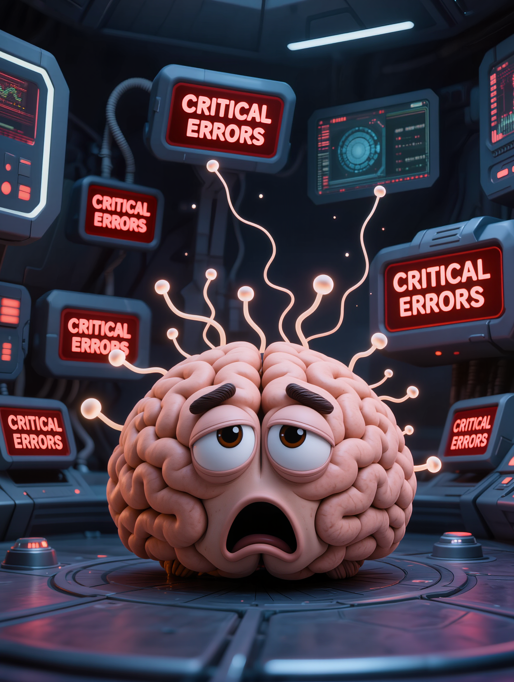Brain work - brain try on AI image