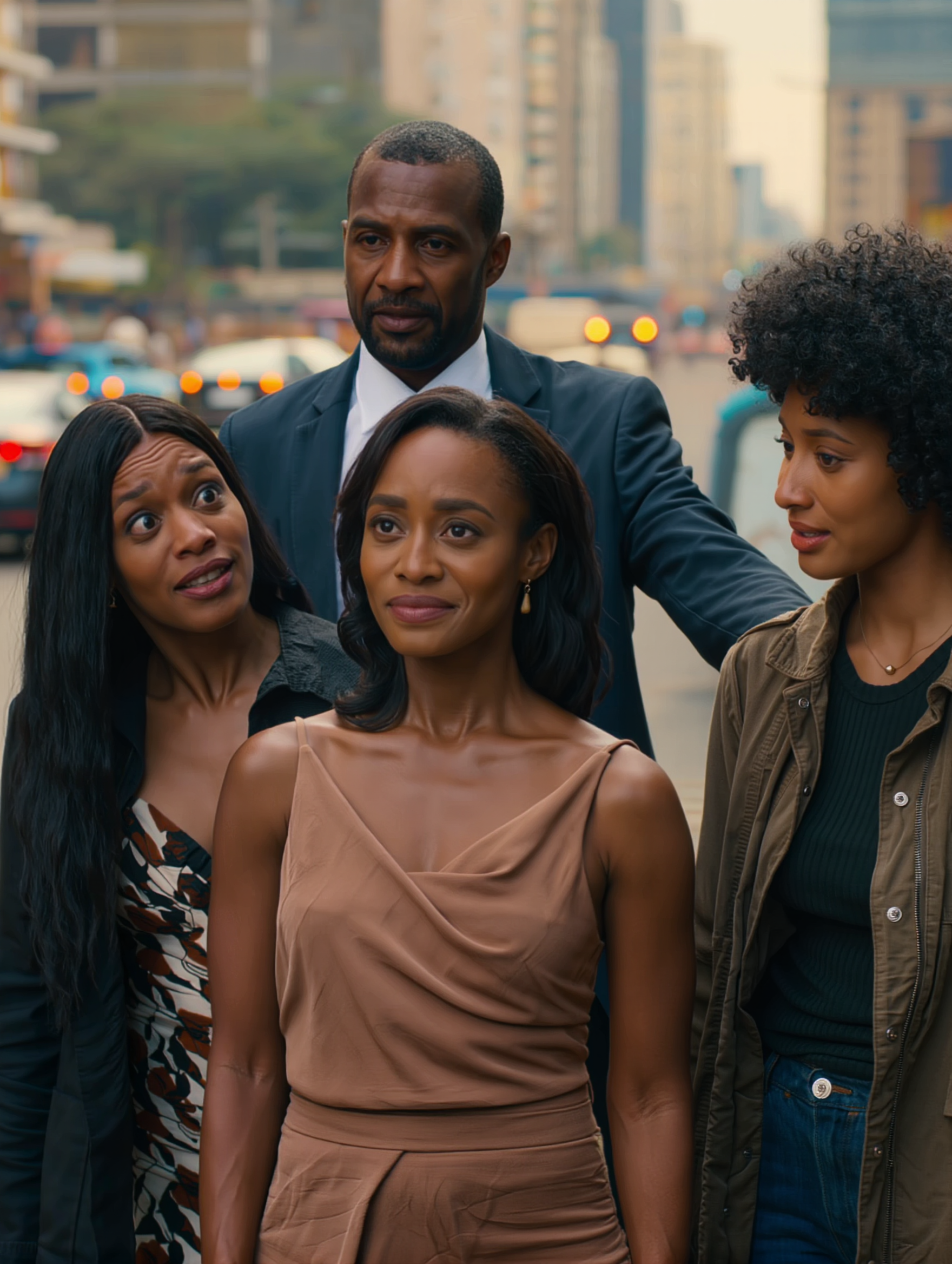 episode 1 of jealous friend - black short curly natural hairstyles AI image