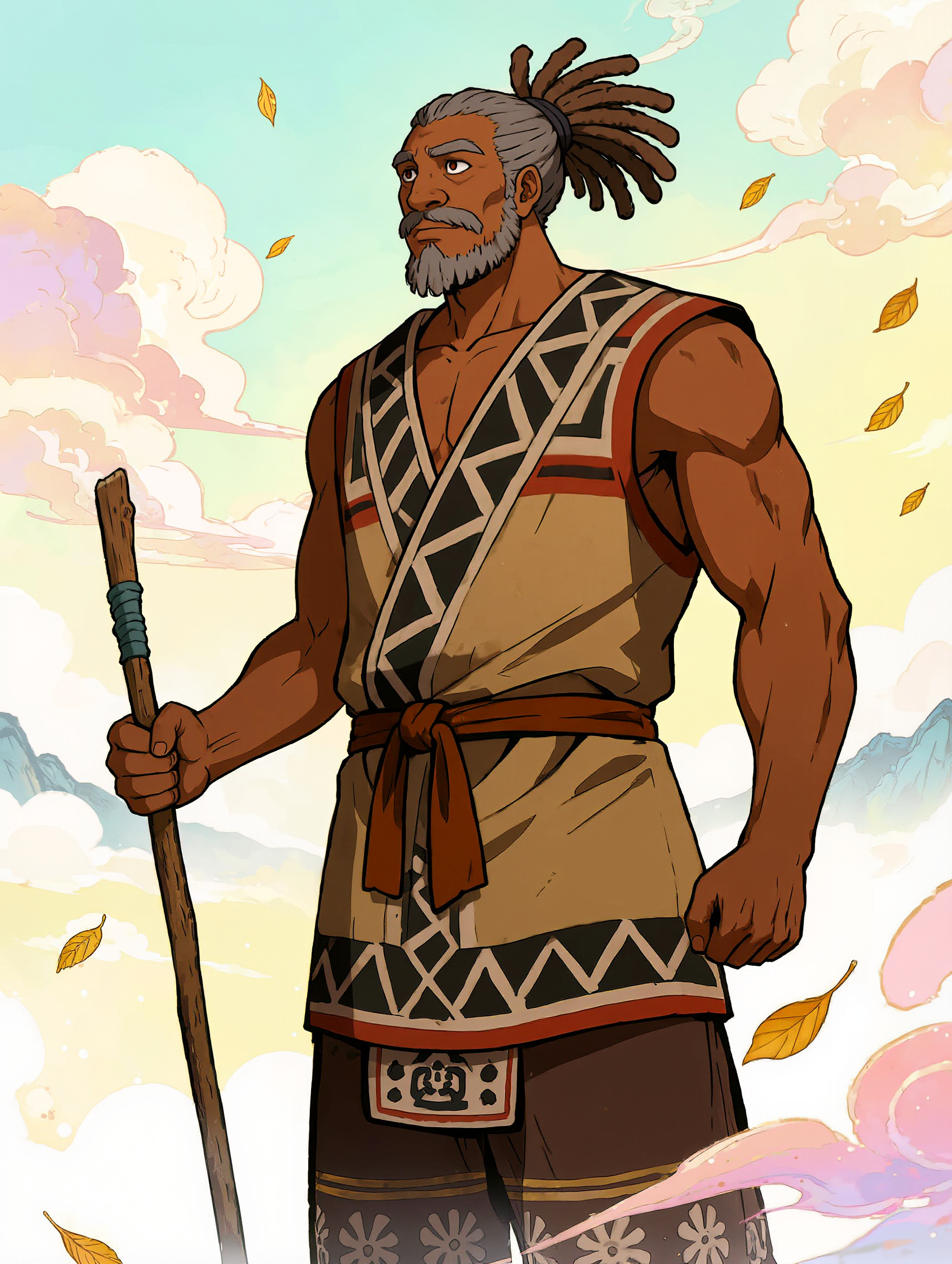 Old me - anime guy hair AI image