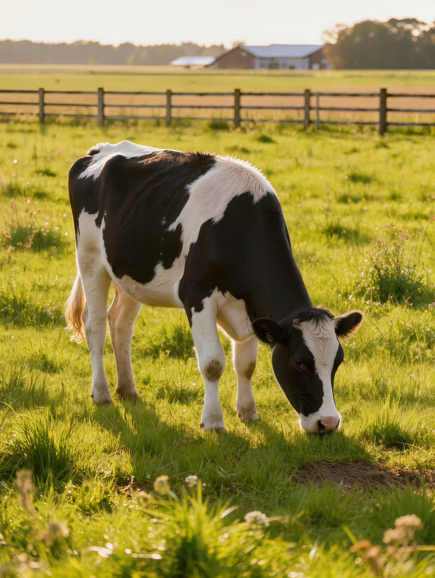 cow - eat scene AI image