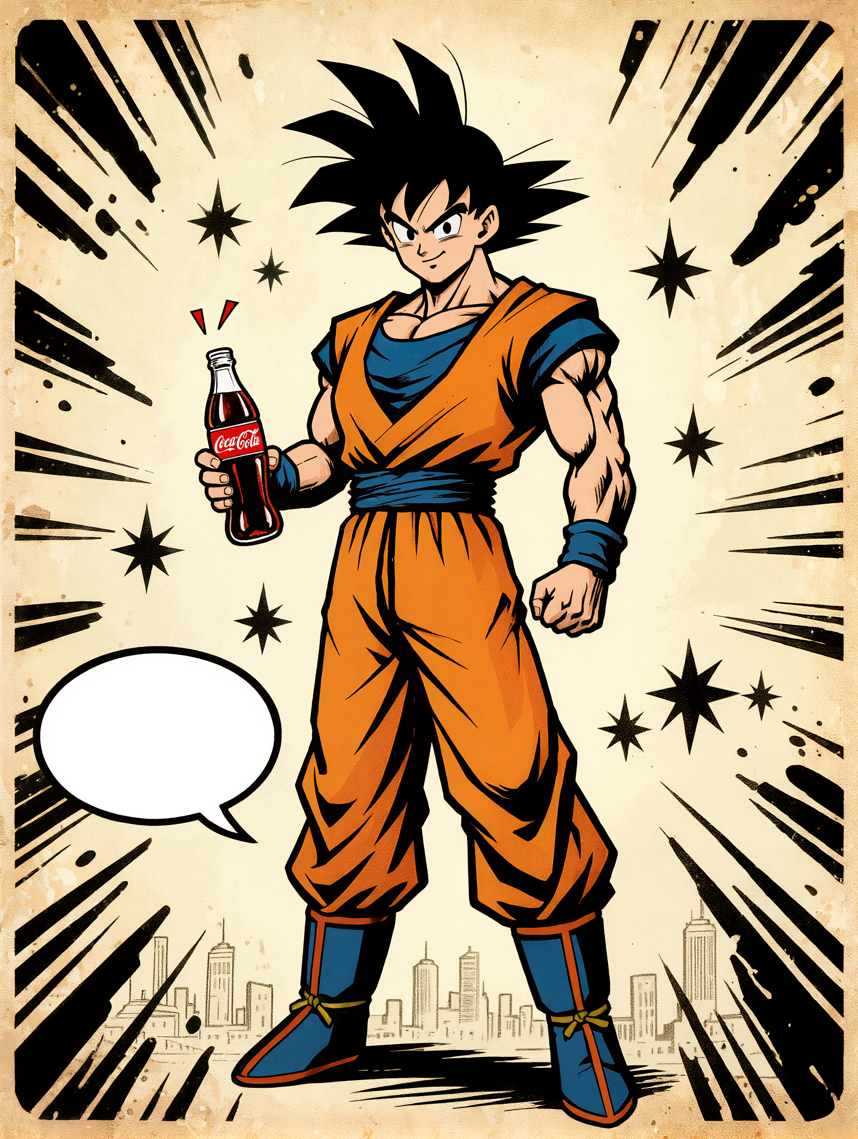 Kling AI work 321914370501345 - goku in a suit AI image