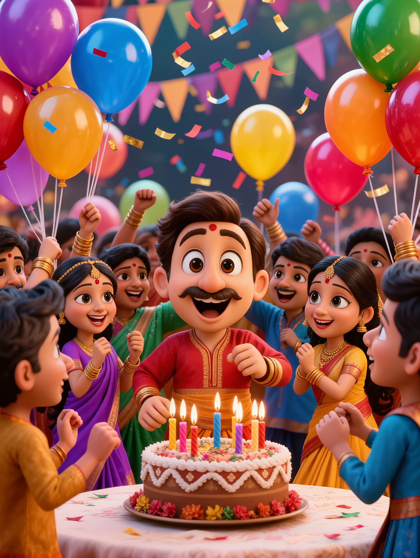 Animated cartoon style scene ins - 1950s cartoon style AI image