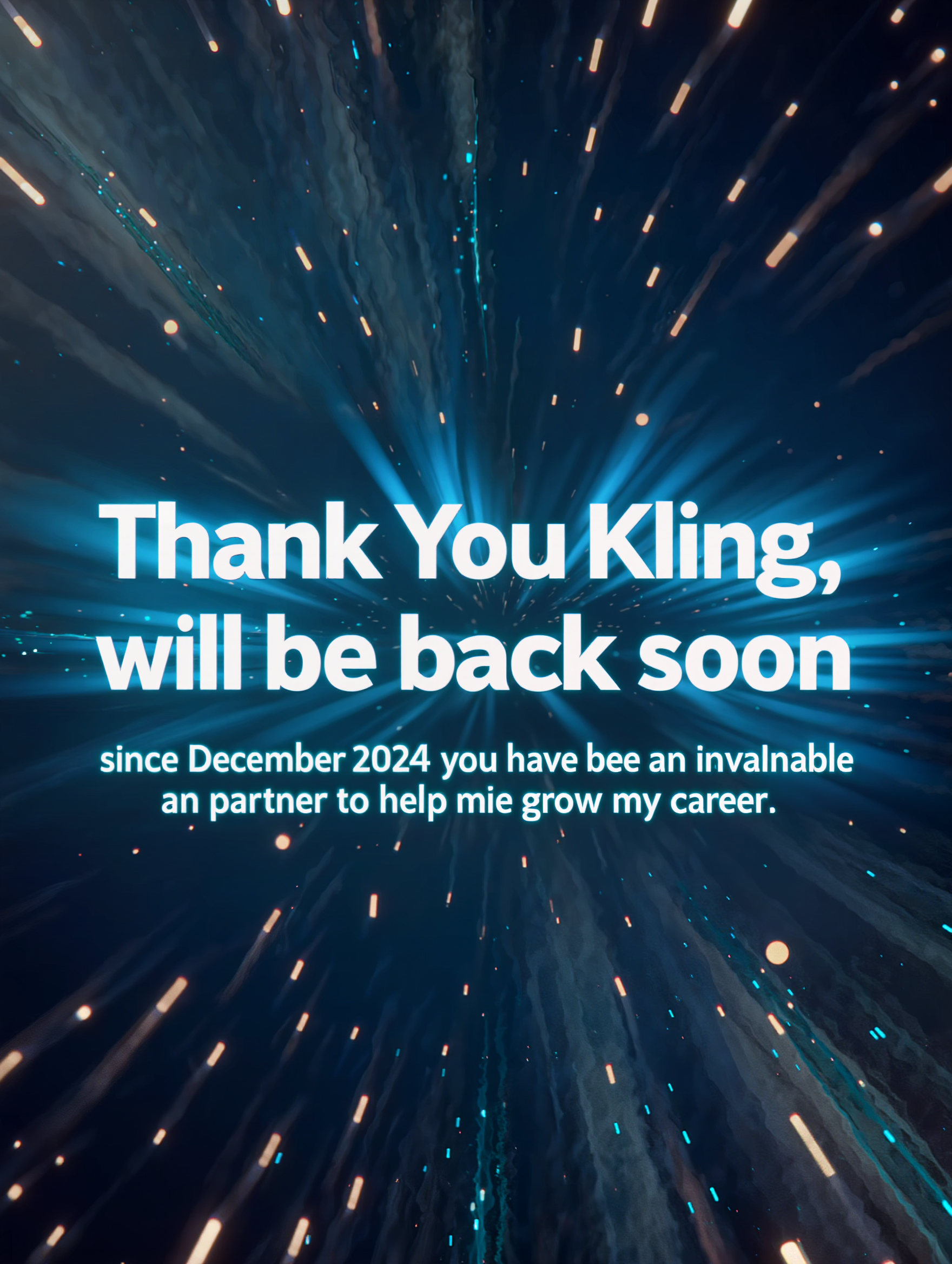 thank you Kling - kling ai free subscription AI image