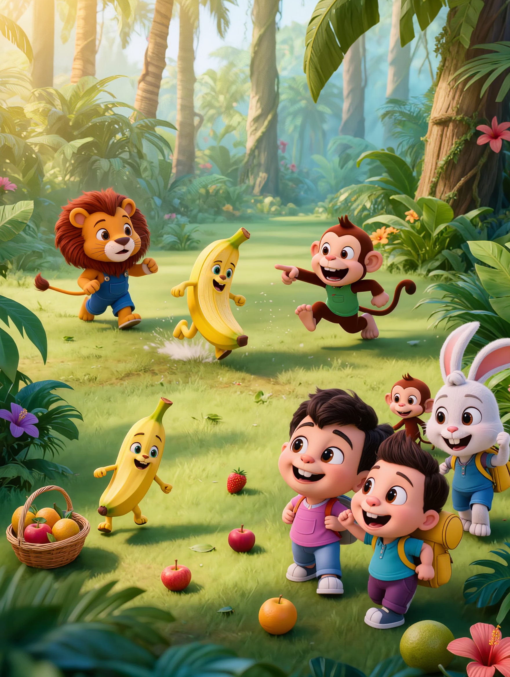 A cute high-quality 3D animated  - hentia animated AI image