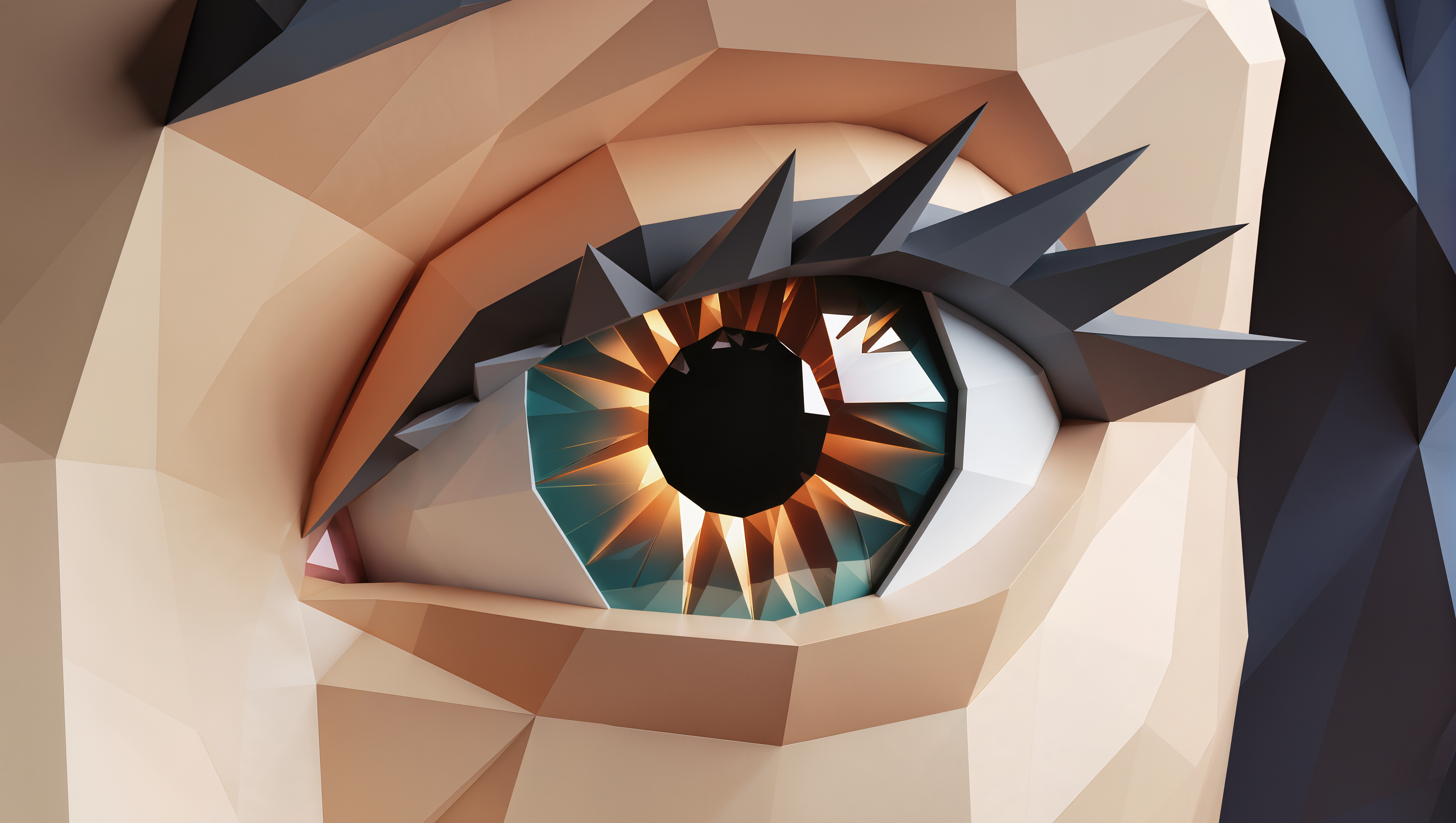 Geometric Eye Art - how to create digital art AI image