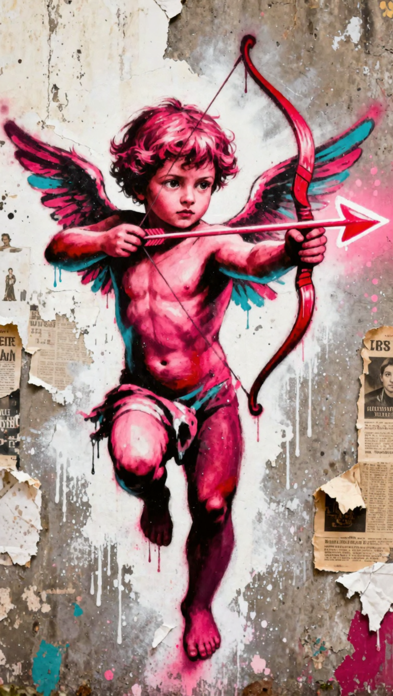 Kling AI work 308792495503150 - create graffiti text AI image