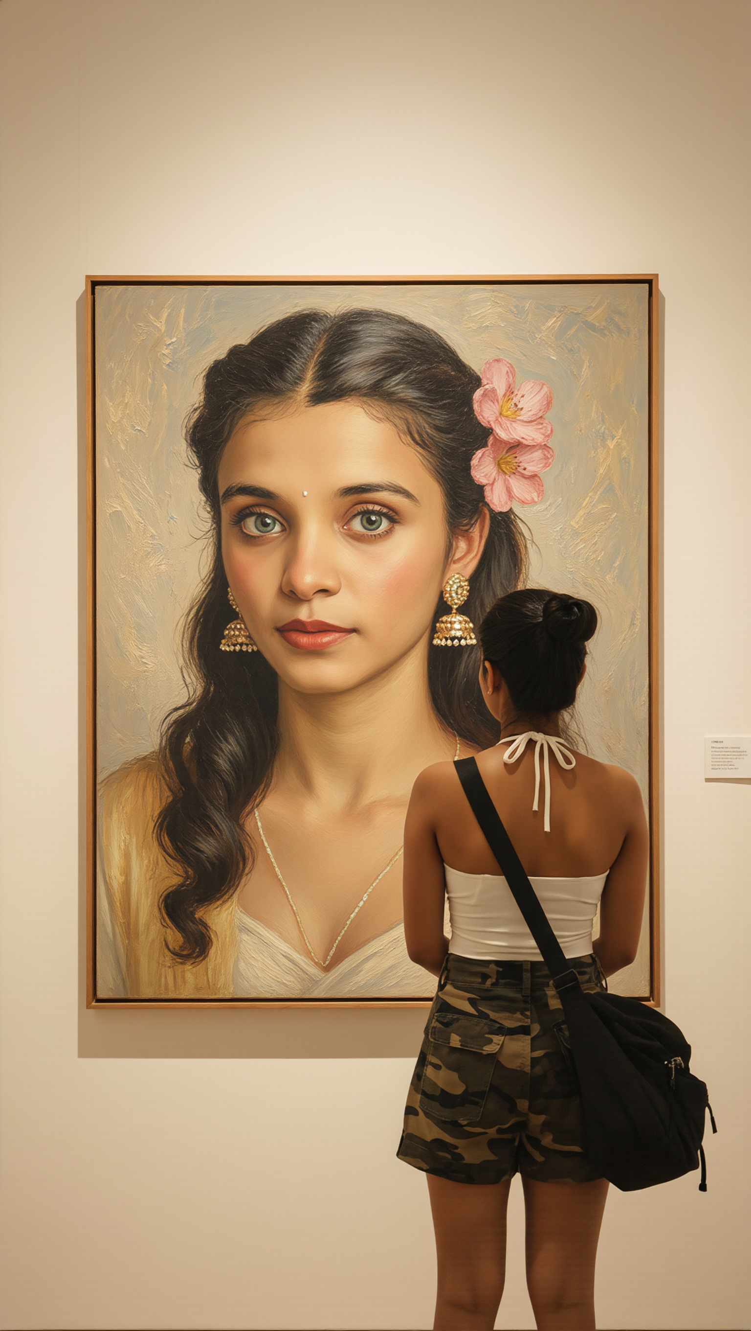 Kling AI work 321294391520492 - woman field painting AI image