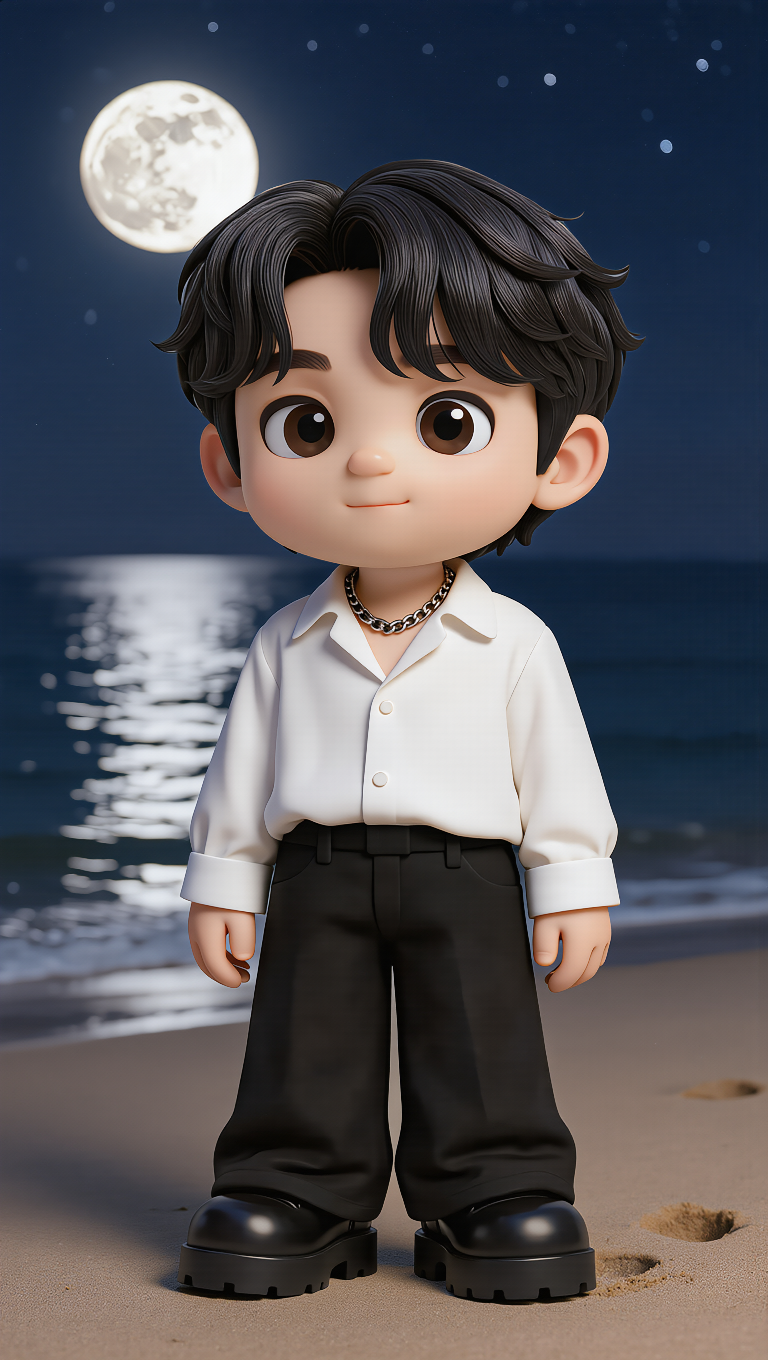 Kling AI work 319542129328980 - boy short hair style photo AI image