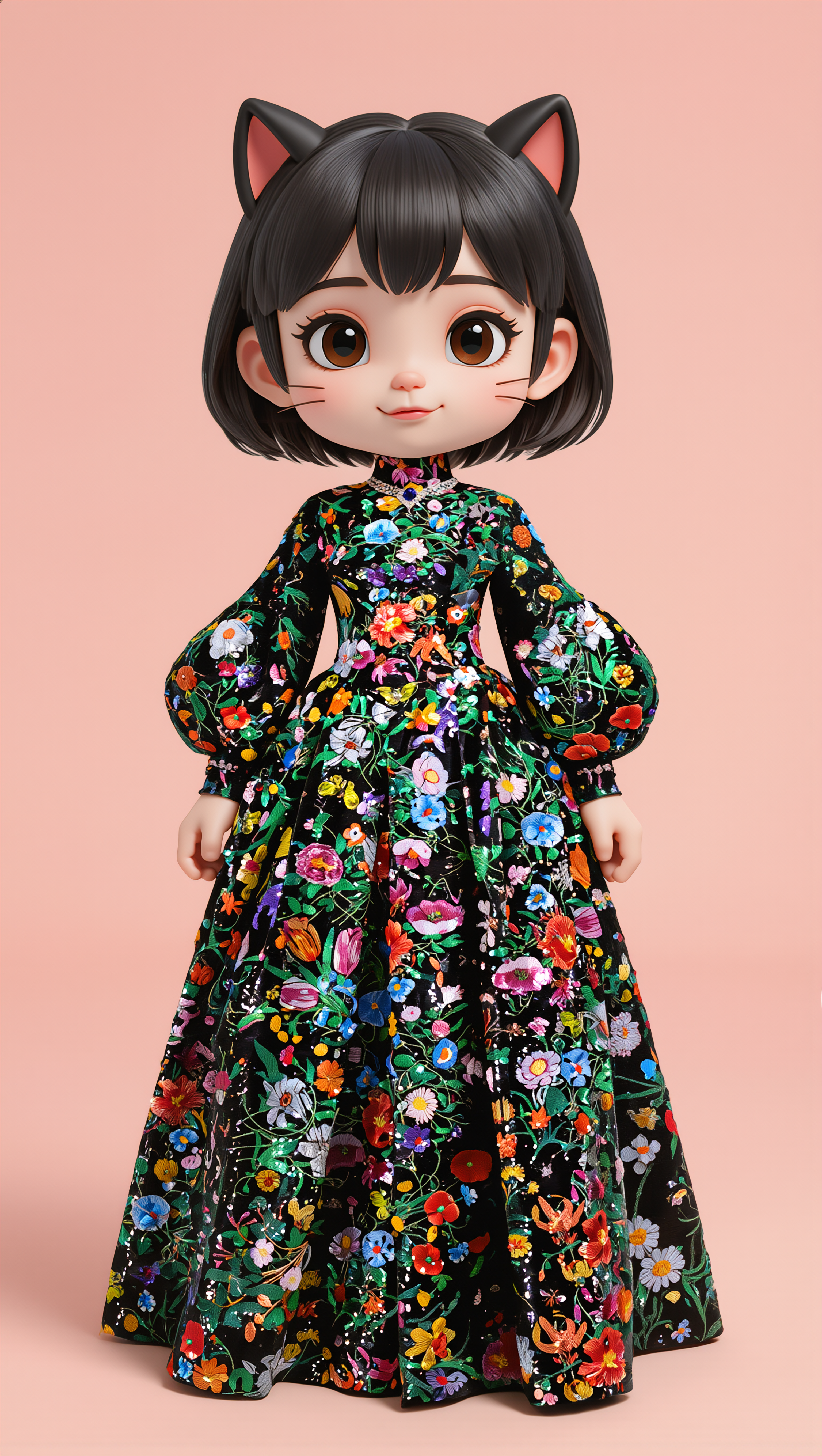 Kling AI work 308210360315304 - peach color hex AI image