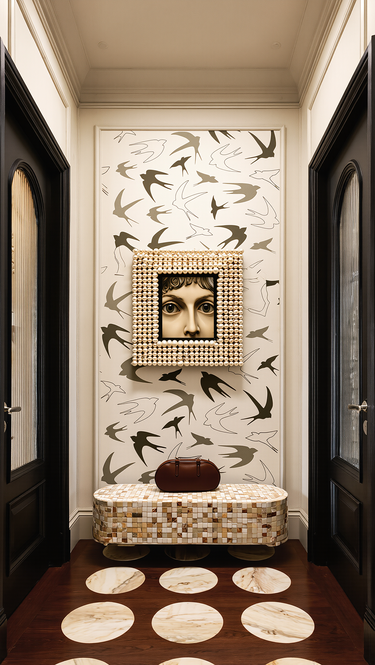 Wallpaper integration - house wallpaper AI image