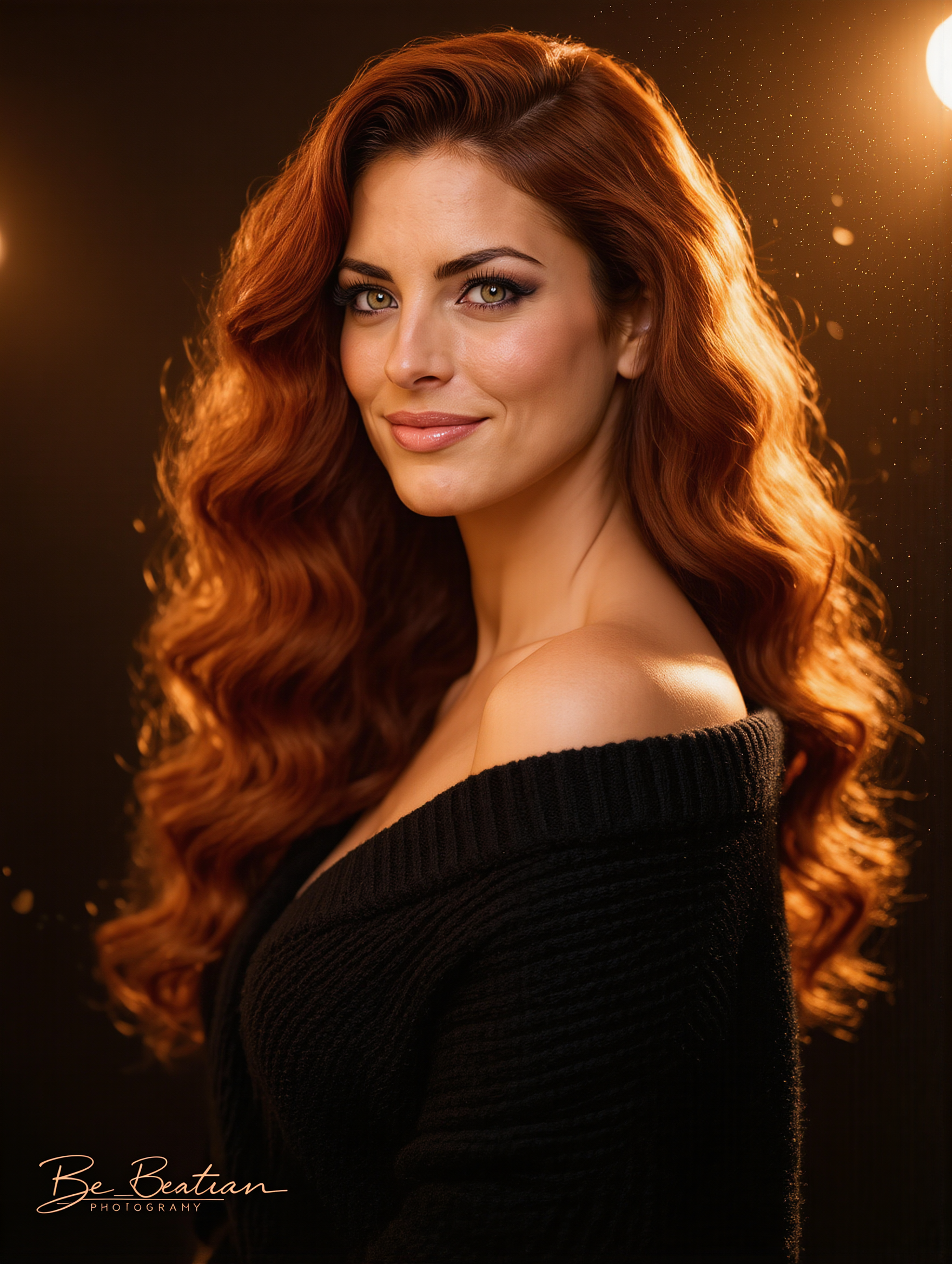 Kling AI work 318699048525031 - copper balayage on brown hair AI image