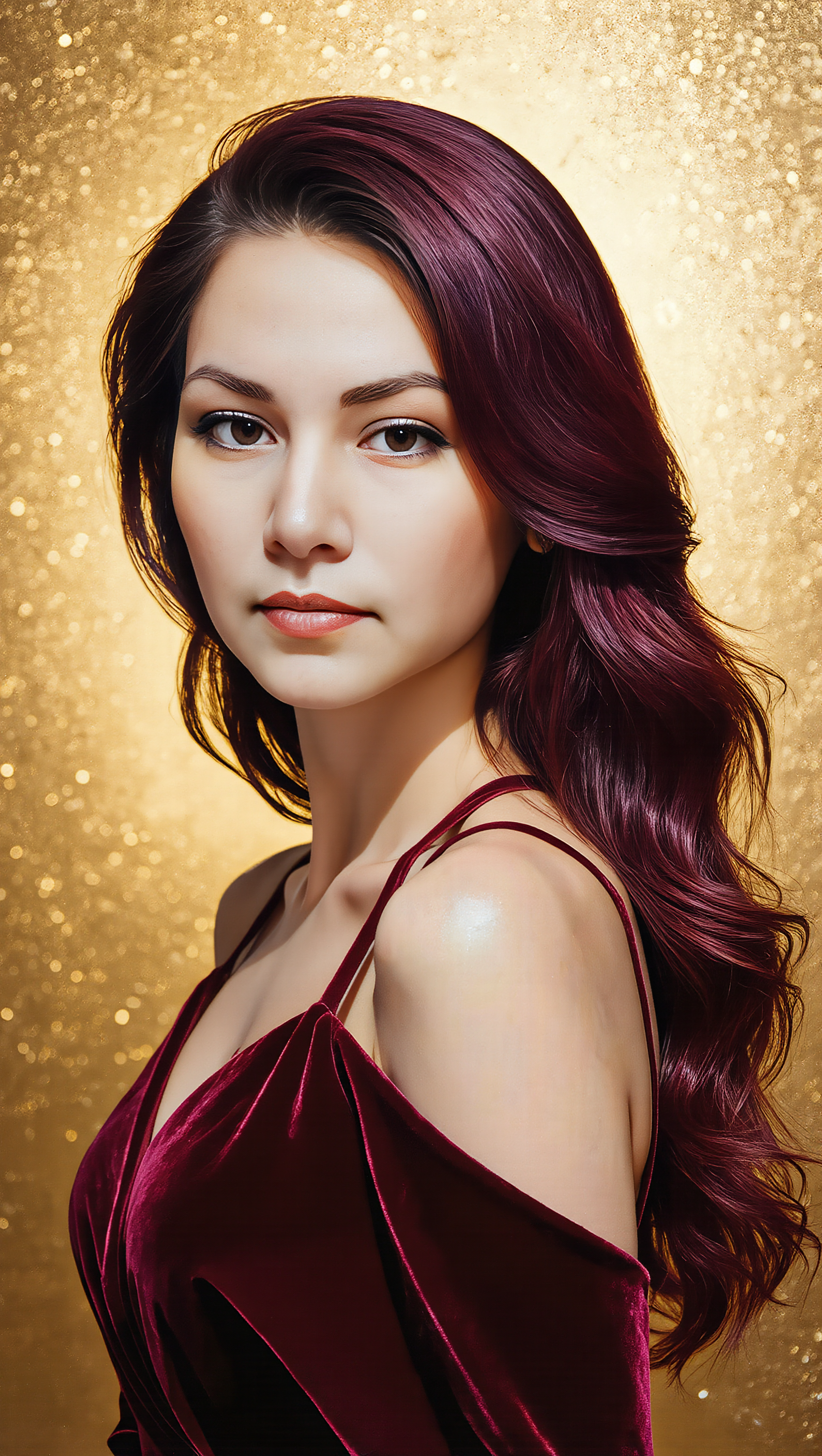 Kling AI work 321207951655899 - hair color change AI image