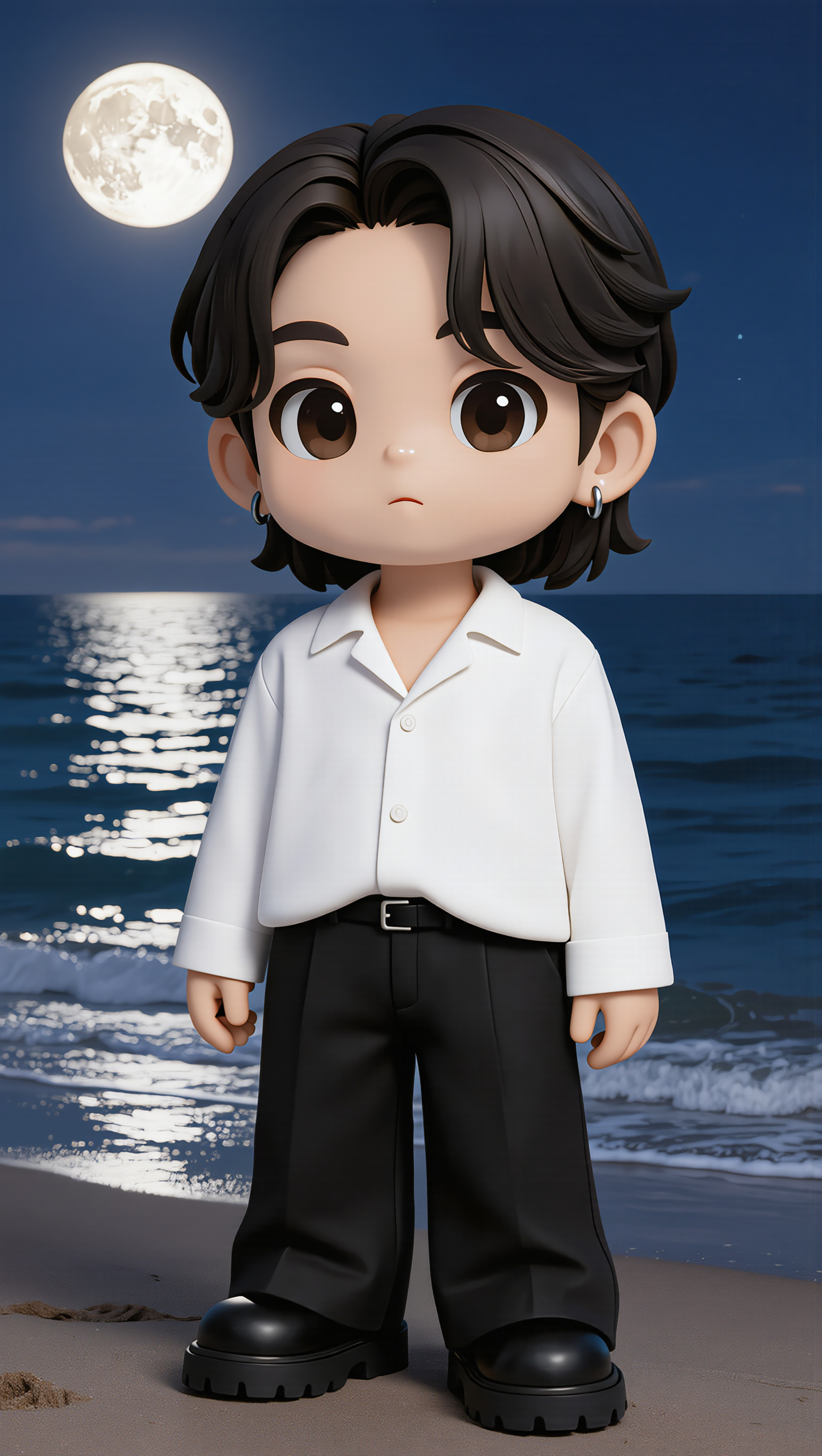 Kling AI work 319541392521857 - boy hair style photo AI image