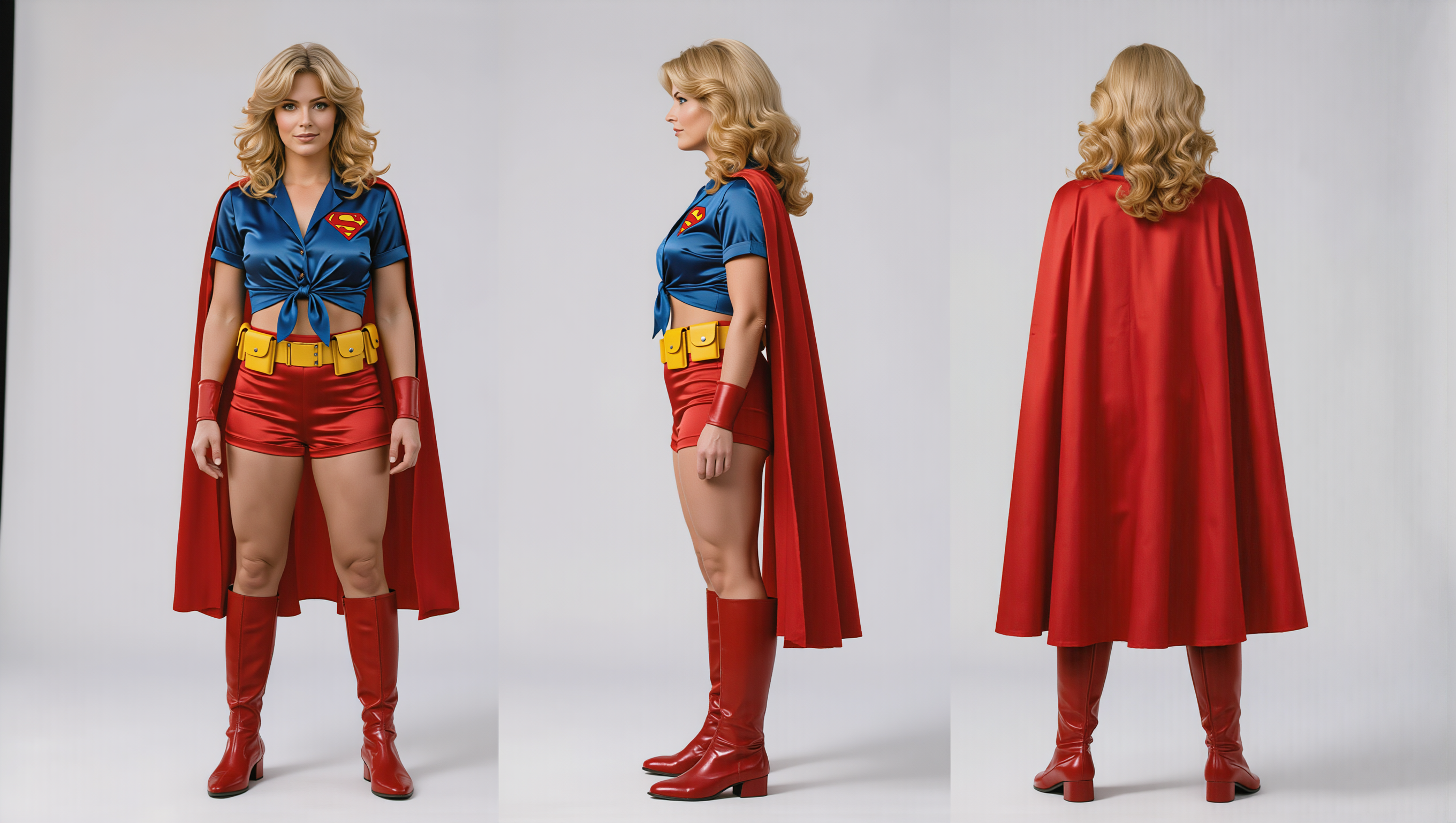 Supra Blond Character Sheet - character profile generator AI image