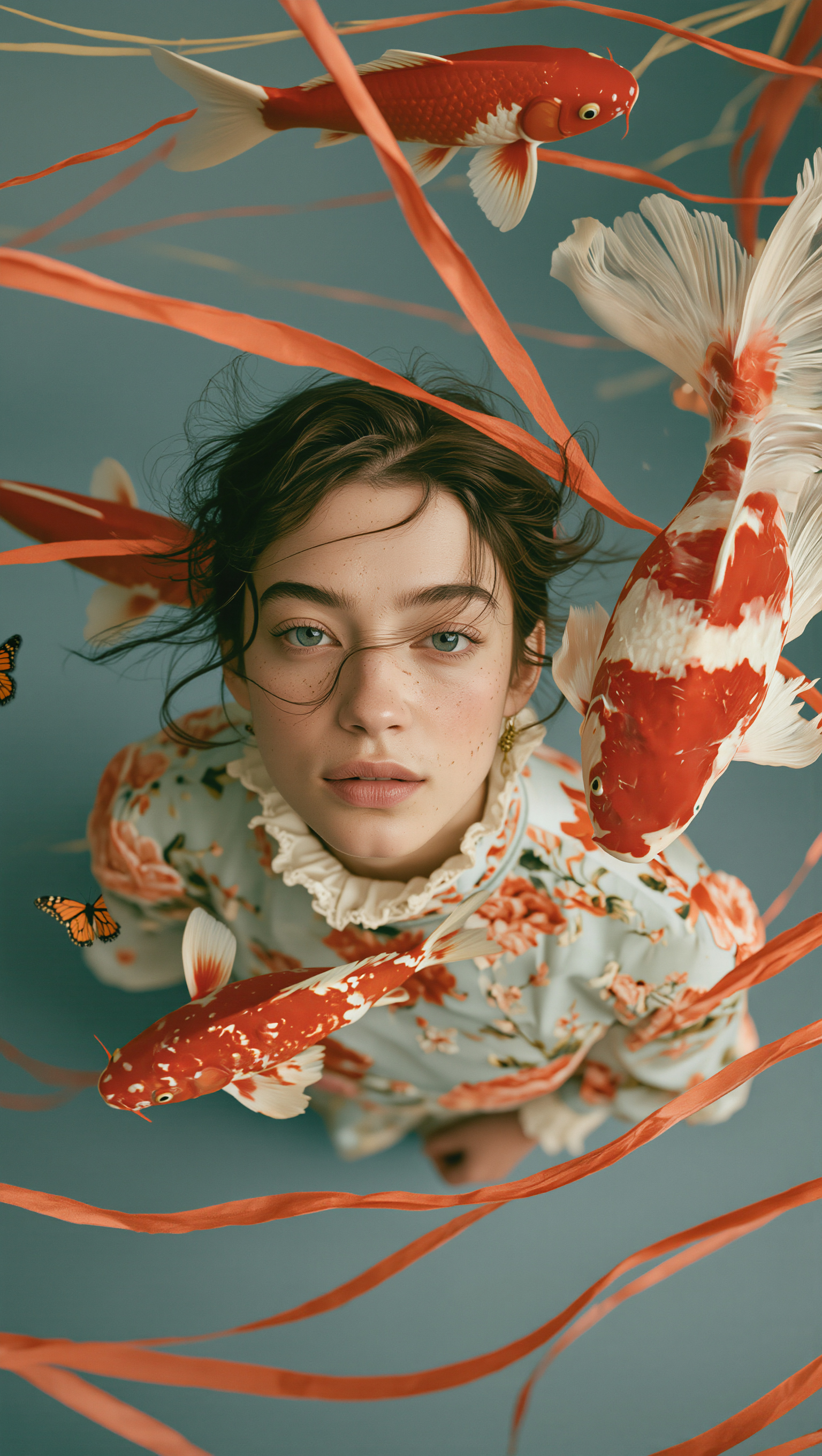 Surreal Fashion Editorial - remove elemtn extenisn AI image