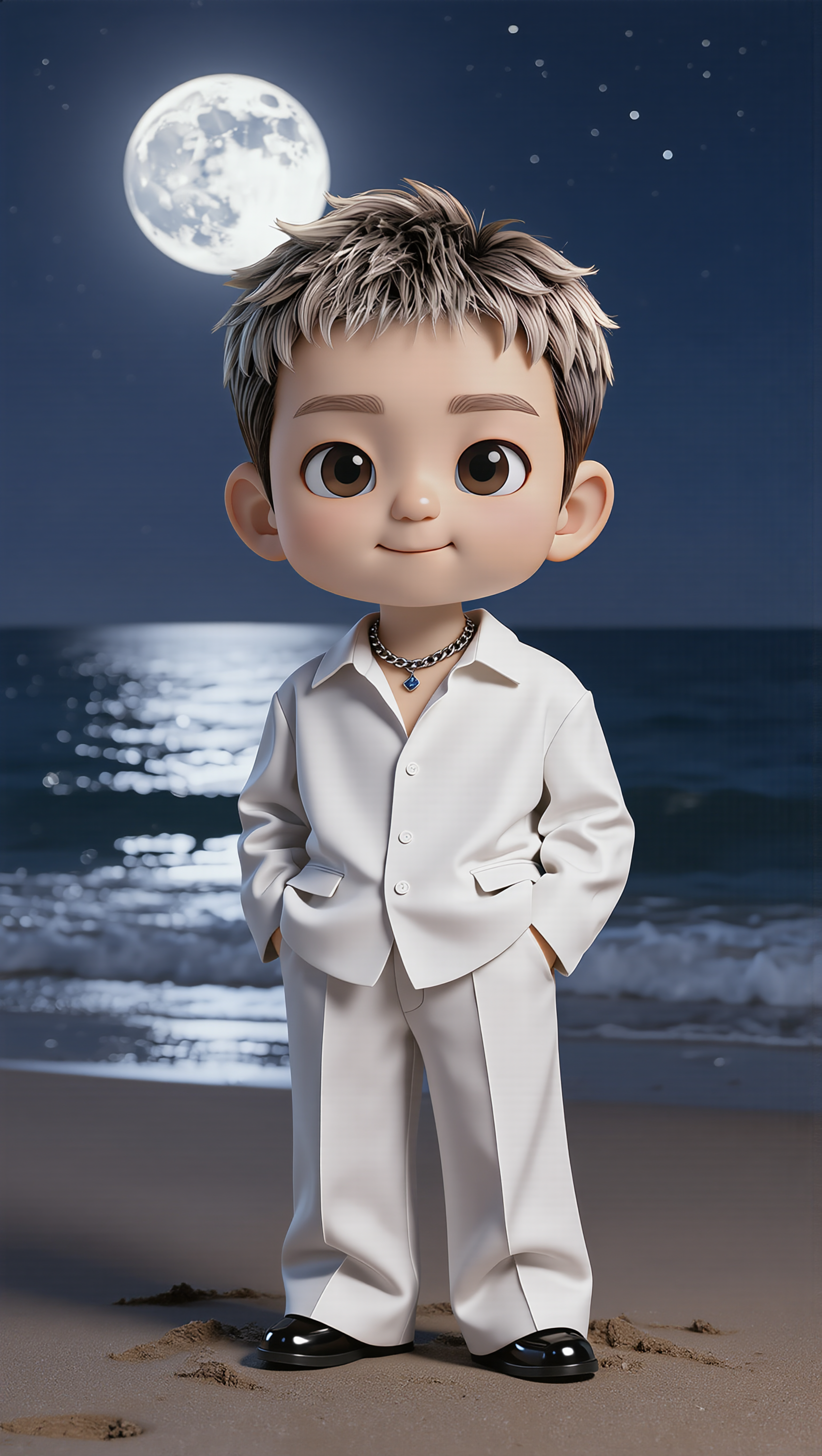 Kling AI work 319542613521709 - boy hair style photo AI image