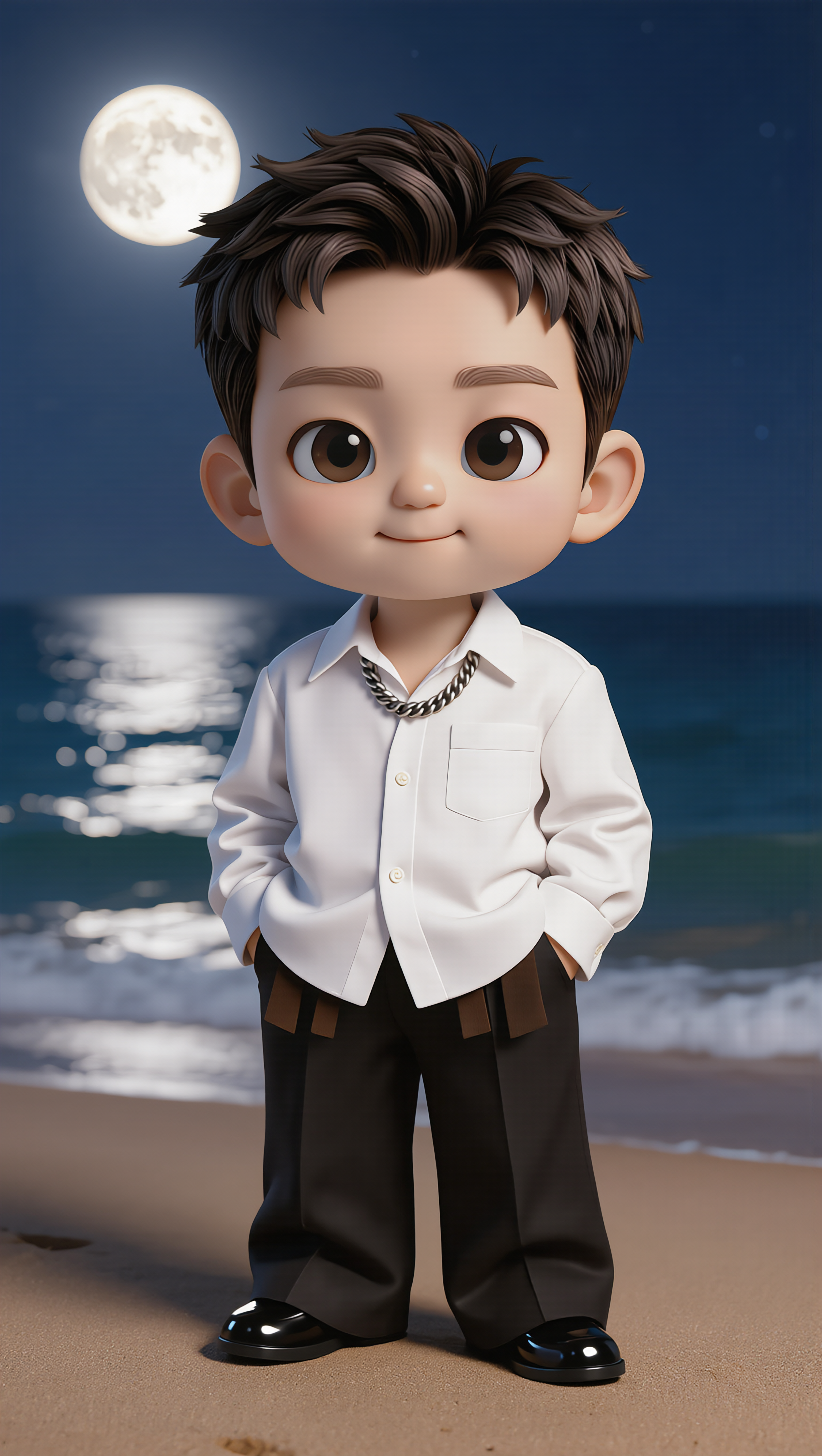 Kling AI work 319542613505707 - boy hair style photo AI image