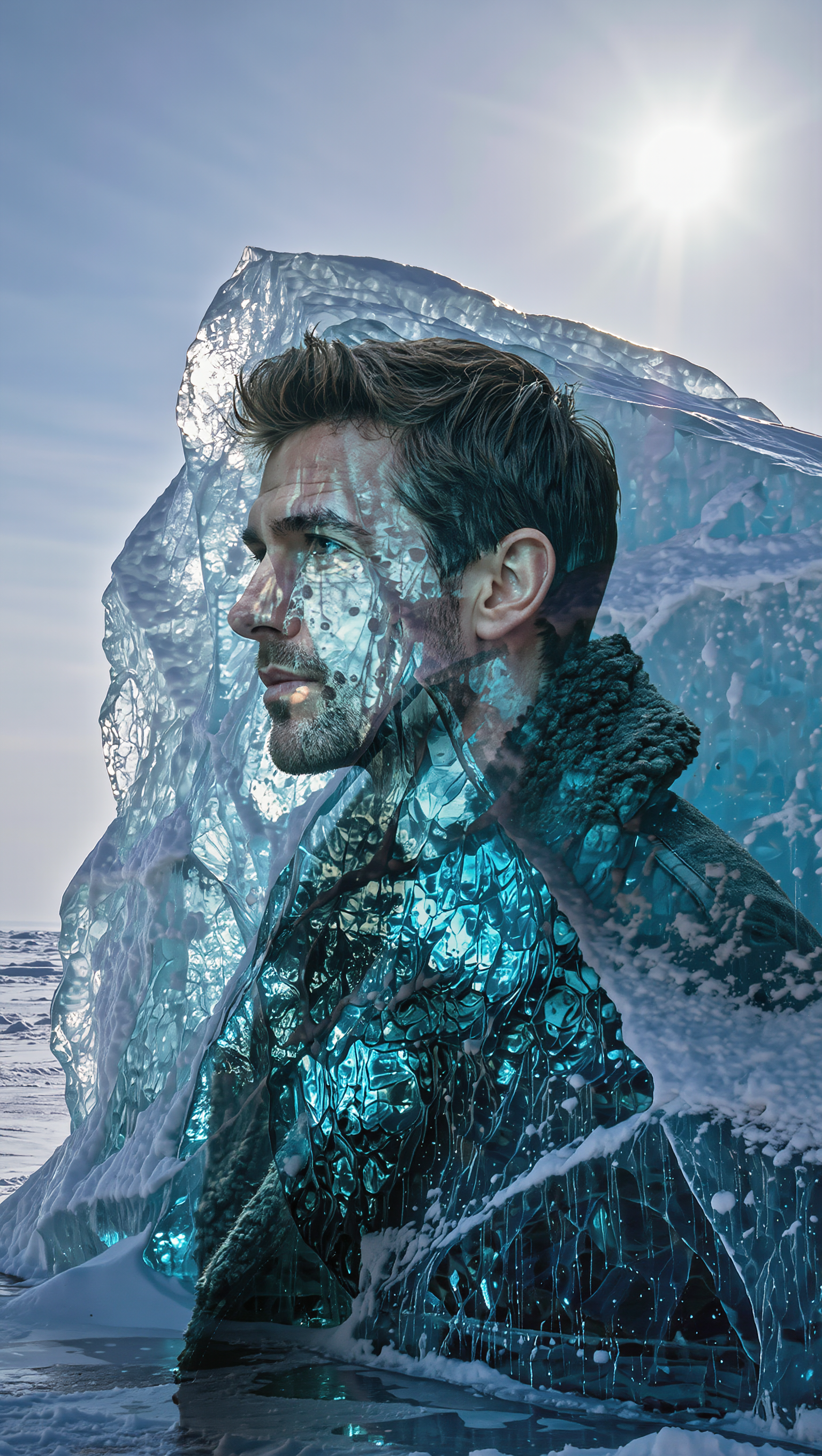 THE ICE ARMOR - ice style AI image