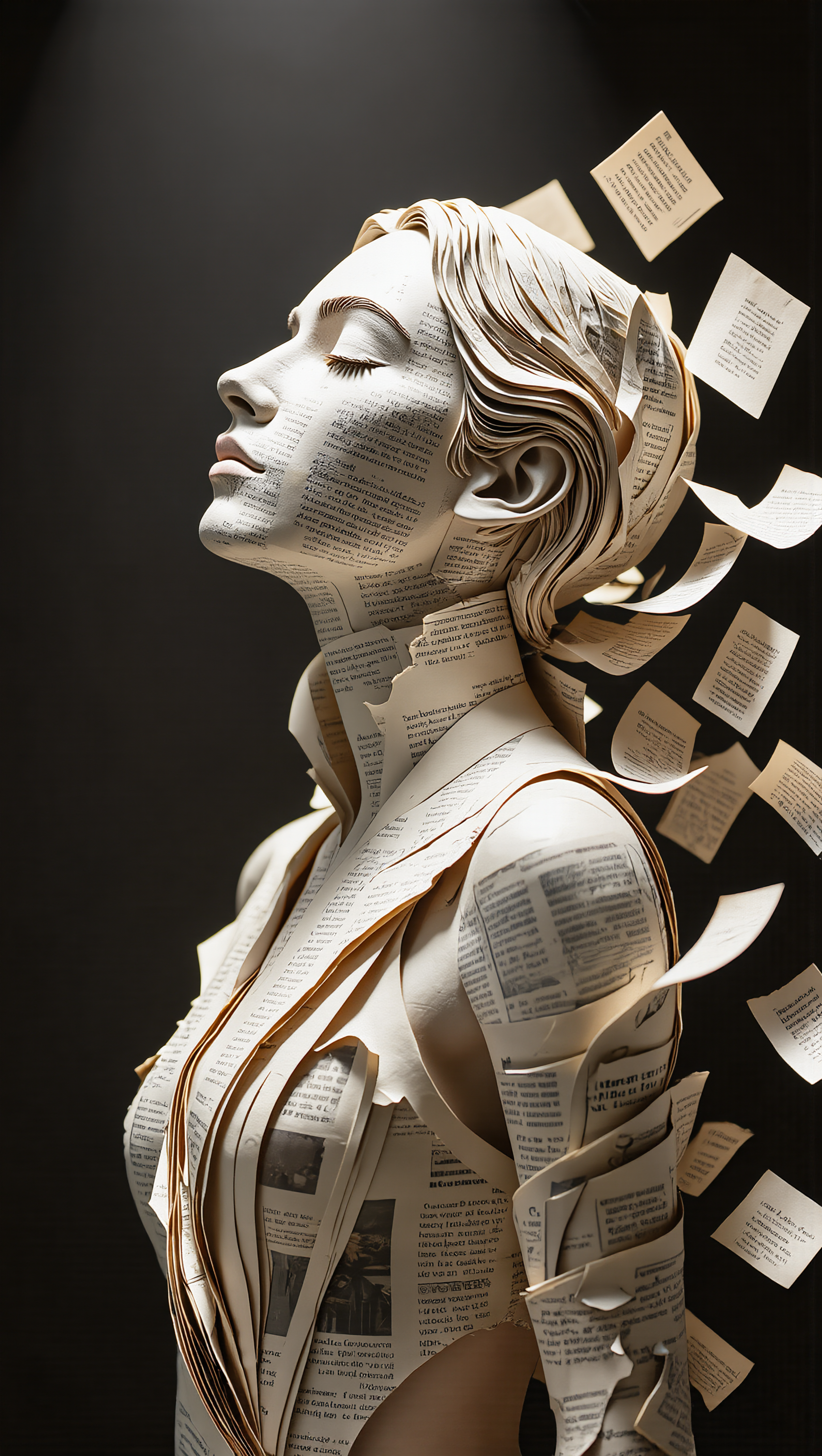Kling AI work 310332039668622 - crumpled paper texture AI image