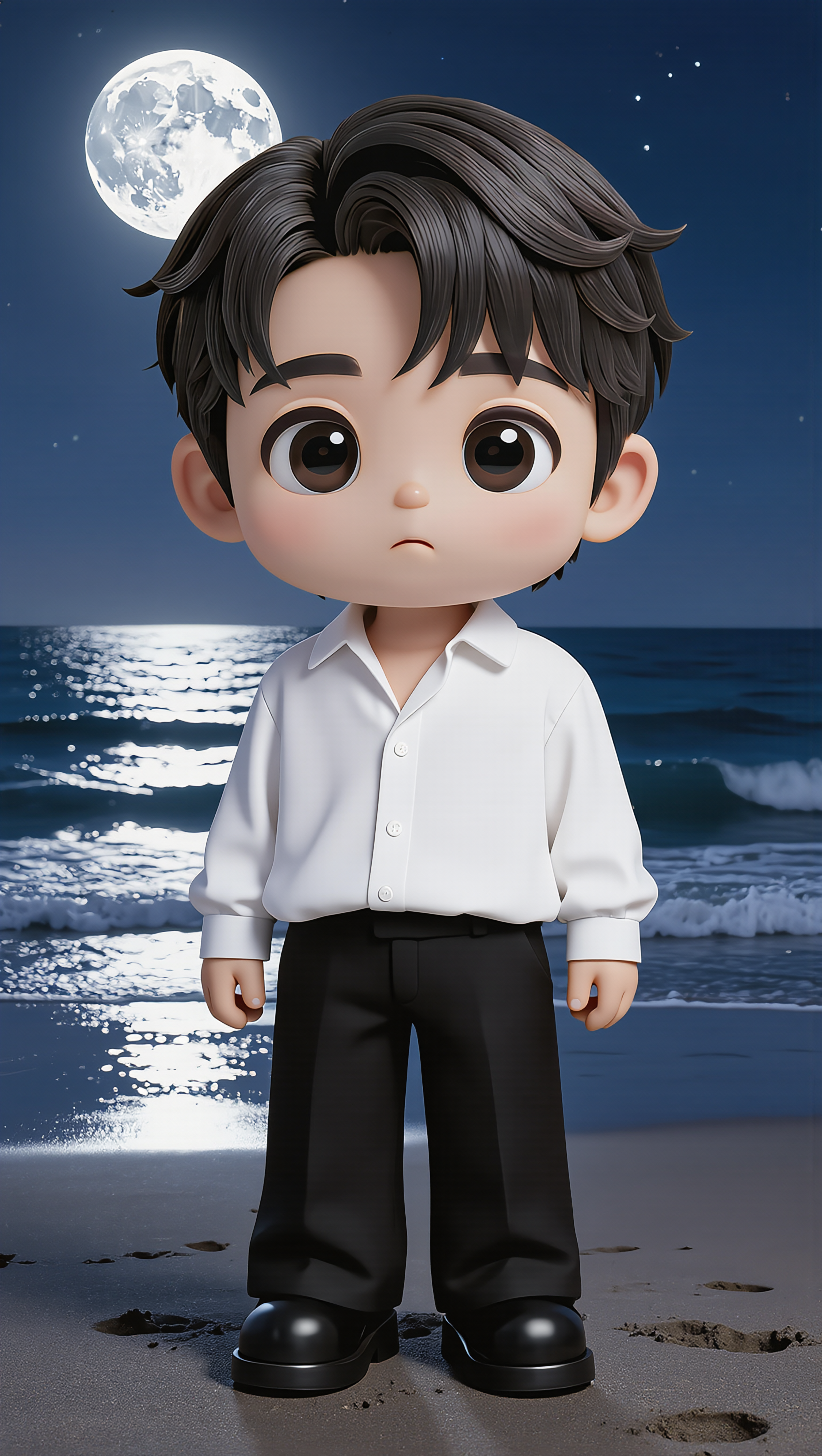 Kling AI work 319540945305015 - boy hair style photo AI image