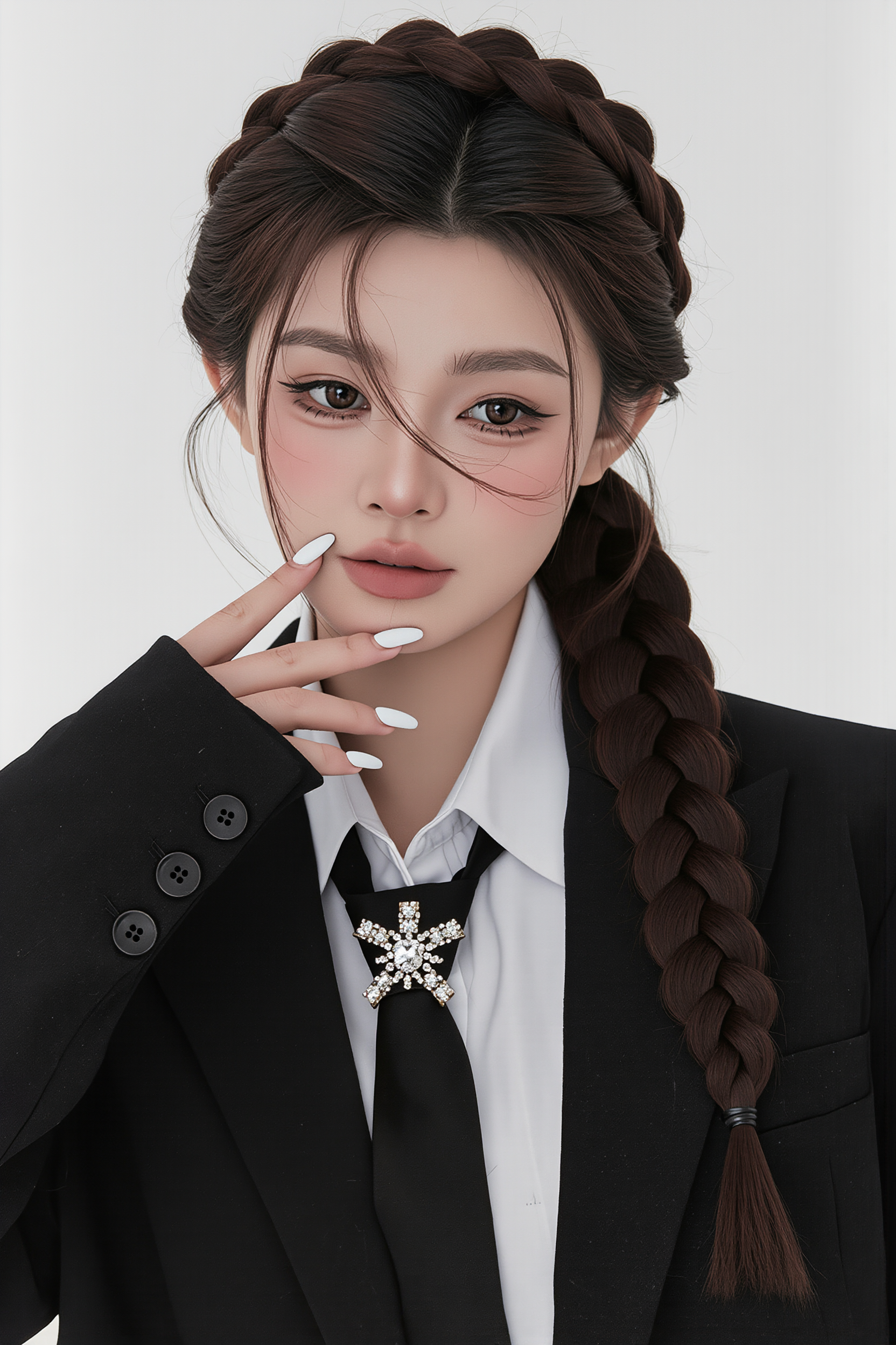 Kling AI work 311018253661649 - free hairstyle try on AI image