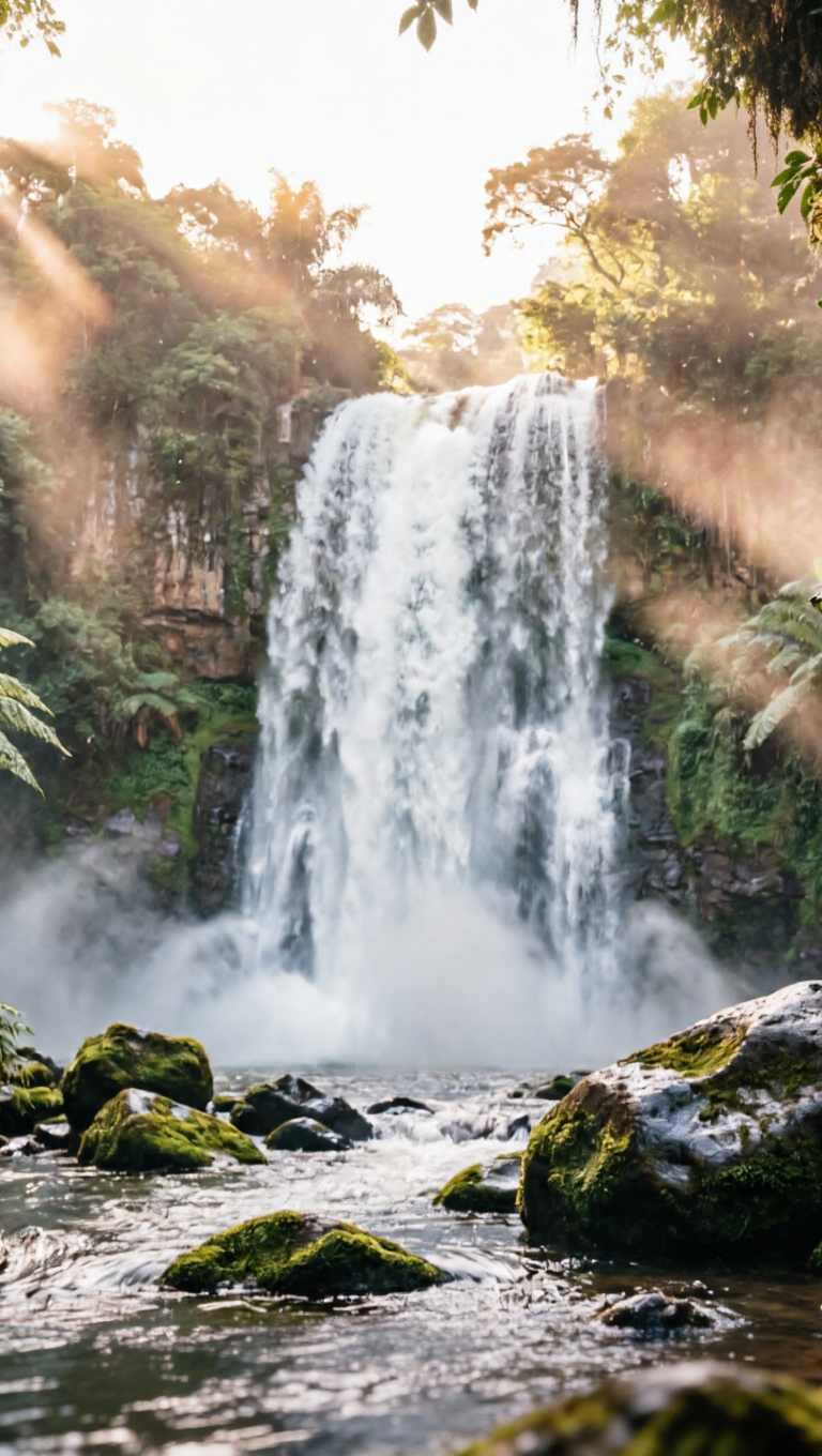 waterfall - motion waterfall picture AI image