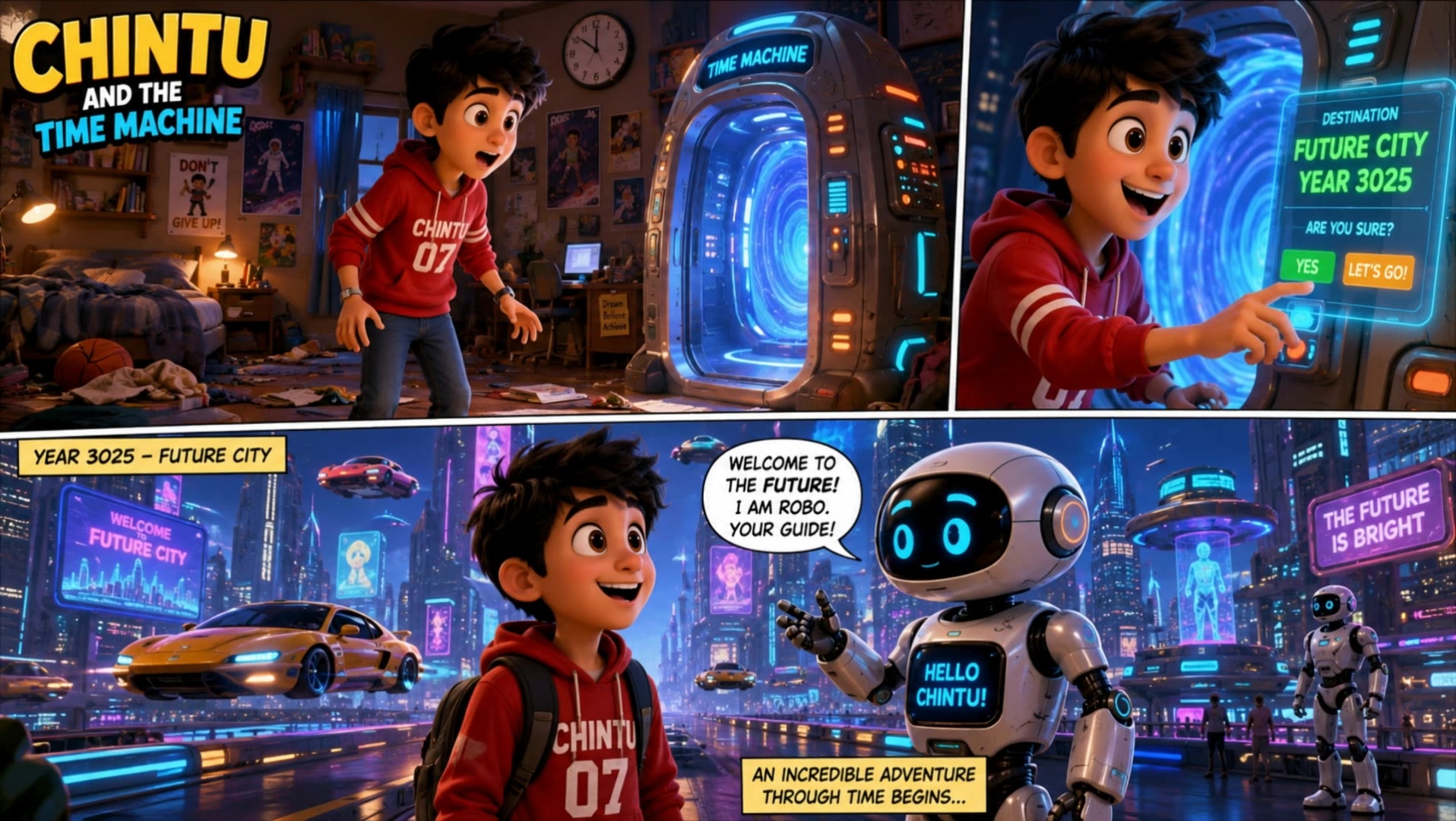 Kling AI work 310048023528180 - city the animation characters AI video