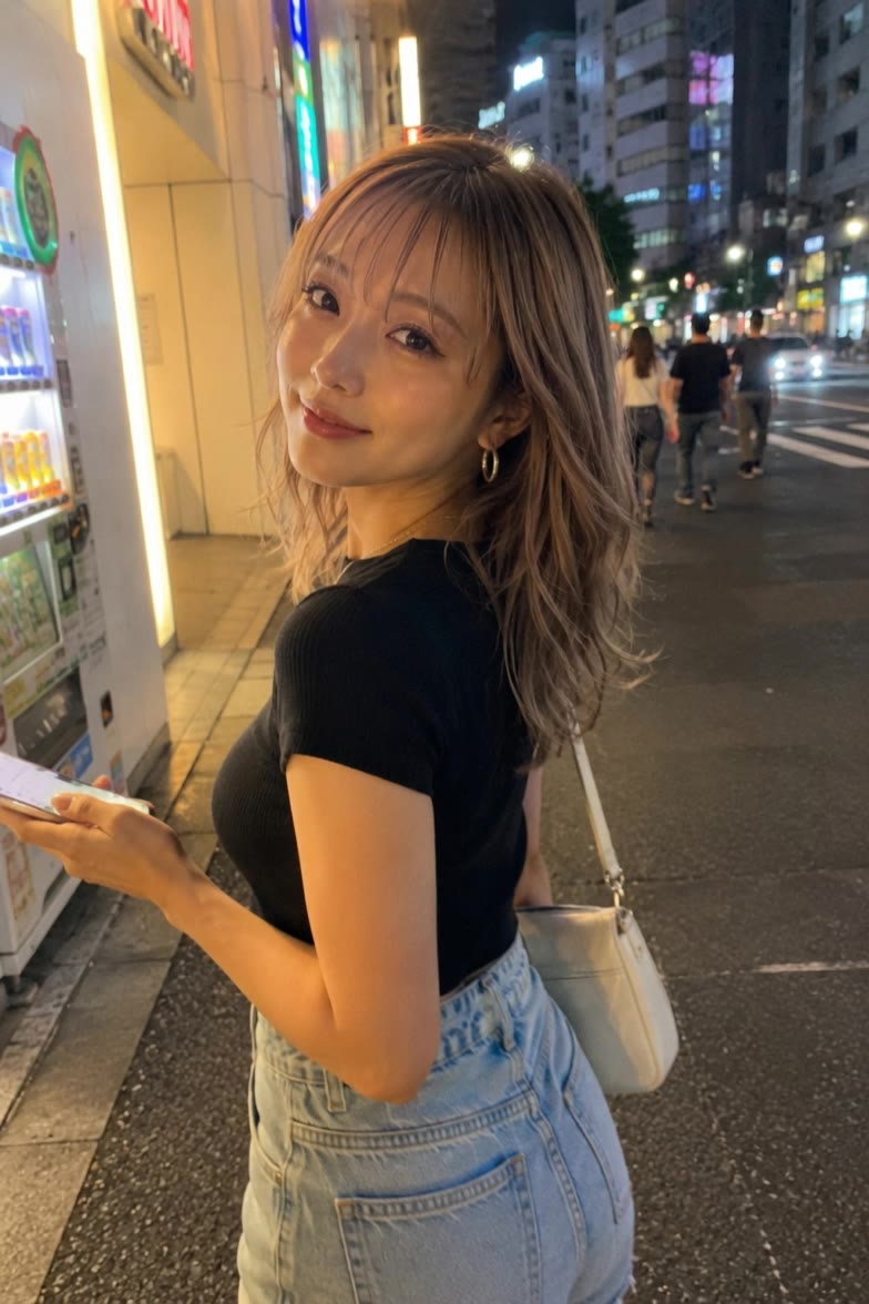 もう少しだけ 一緒に歩こ?【AI彼女】 - natural ash brown hair AI video