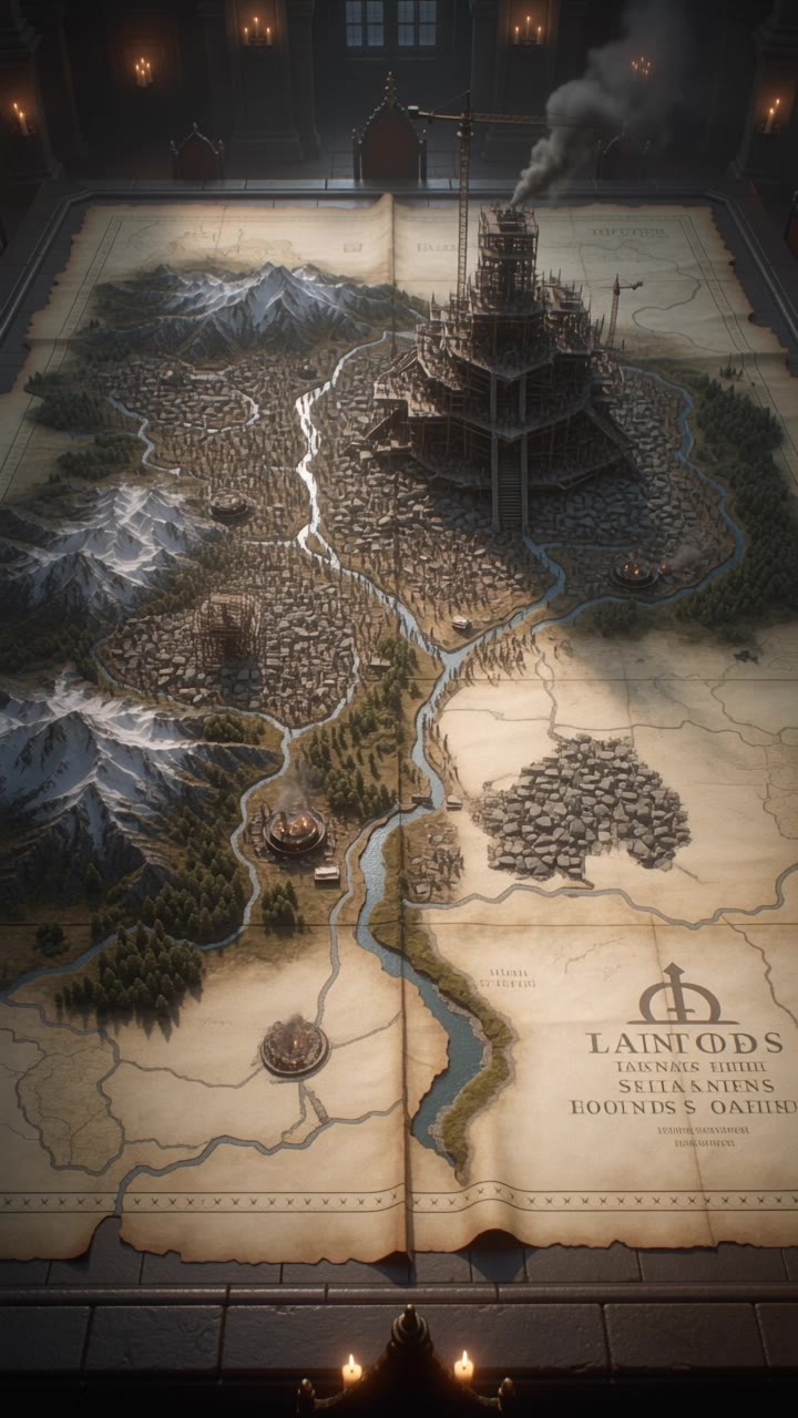 Kling AI work 313407678661063 - fantasy world map generator AI video