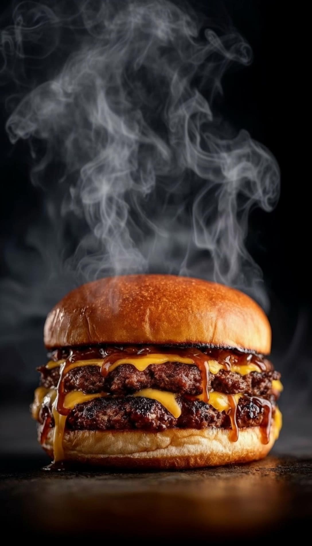 Kling AI work 306706693617781 - burger desktop wallpaper AI video