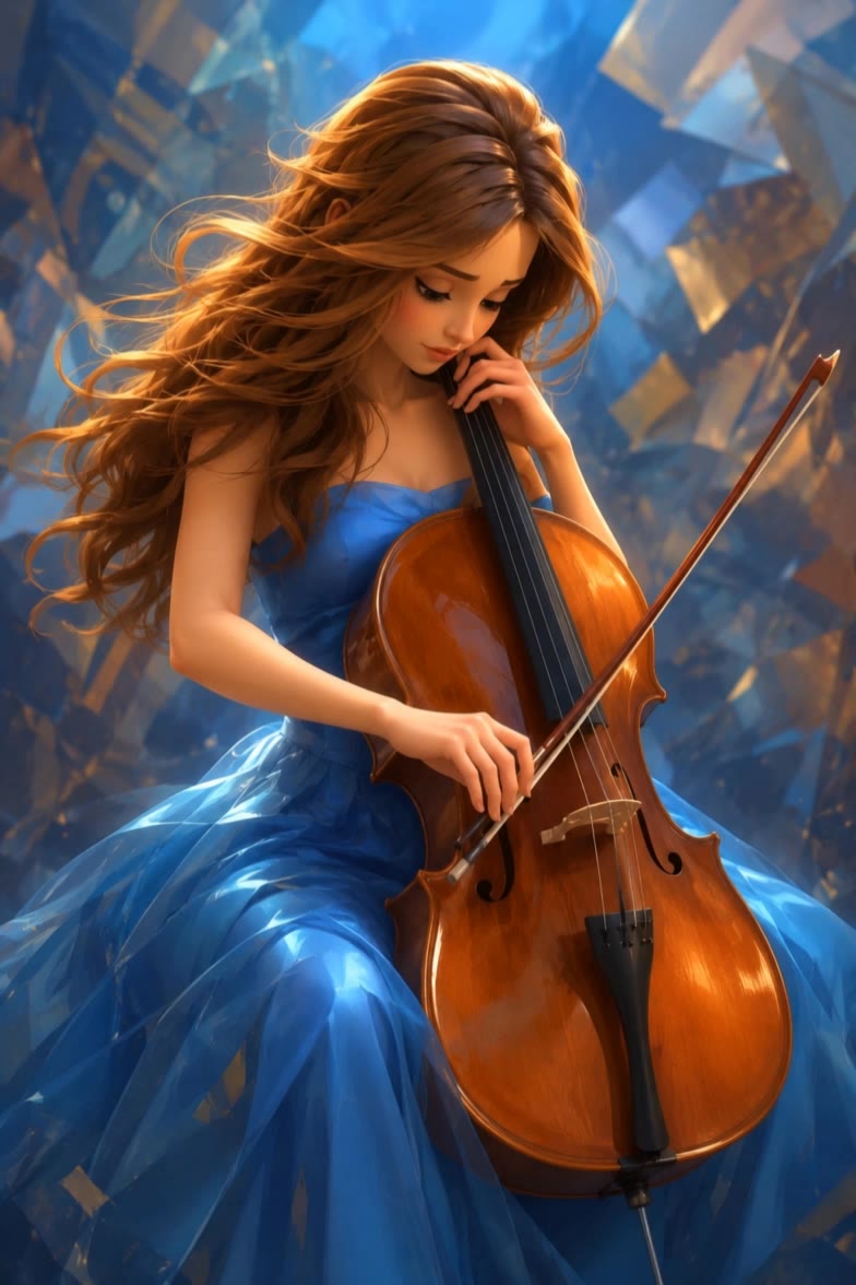 Cellist 🎶 - 555 soul AI video