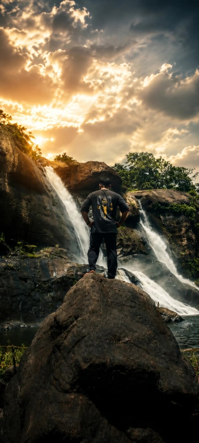 Kling AI work 313847887617462 - motion waterfall picture AI video