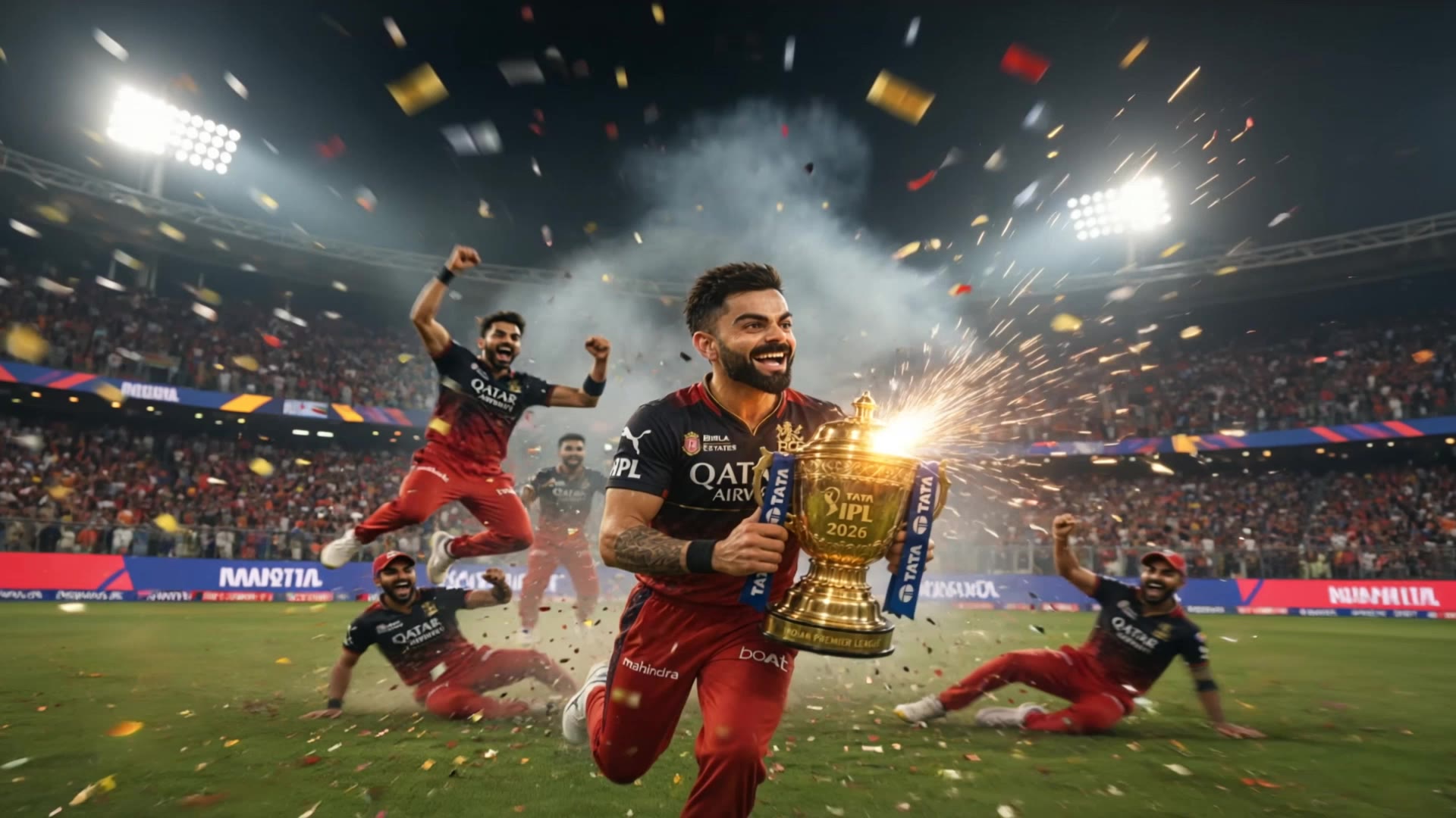 Kling AI work 312227222663807 - trophy celebration AI video