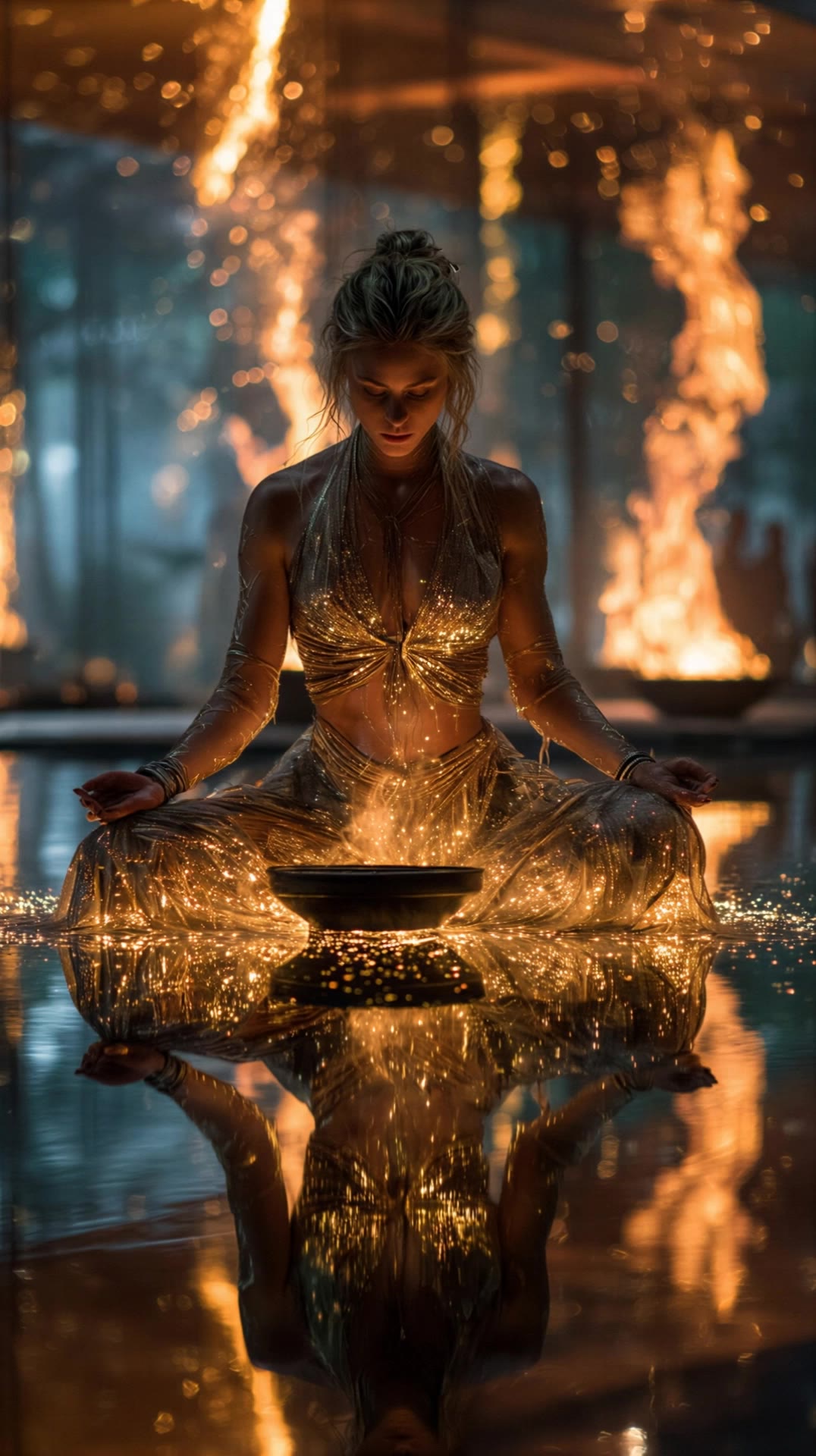 Fantasy Meditation - meditation desktop wallpaper AI video