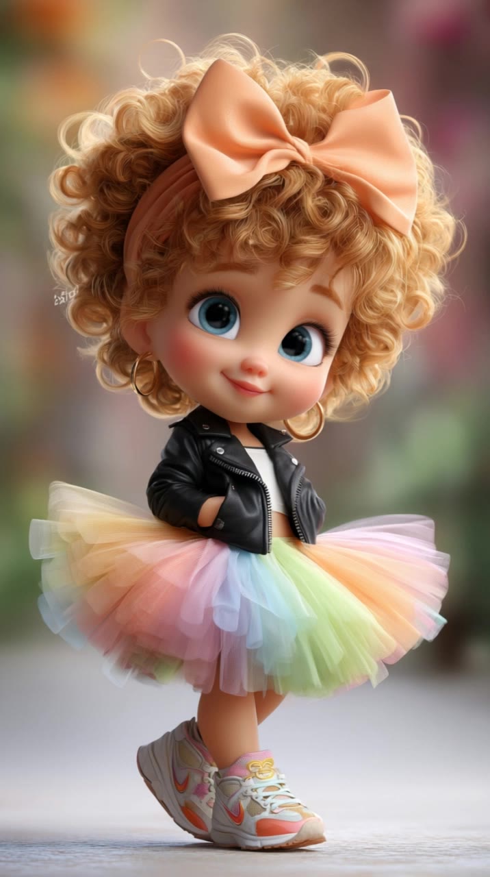 cartoon girl - young cartoon characters girl AI video