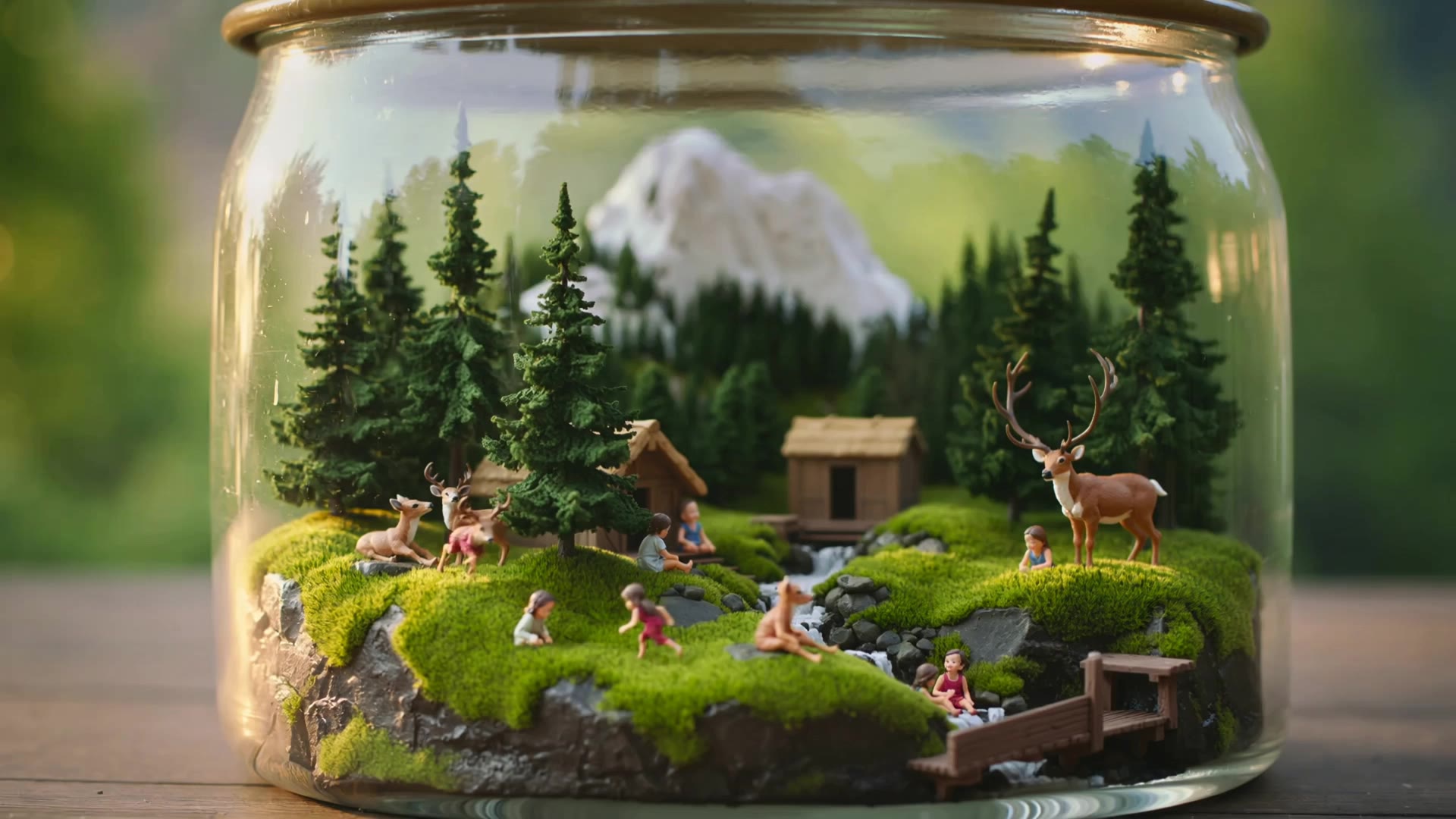 A beautiful graphic scene - face scene AI video