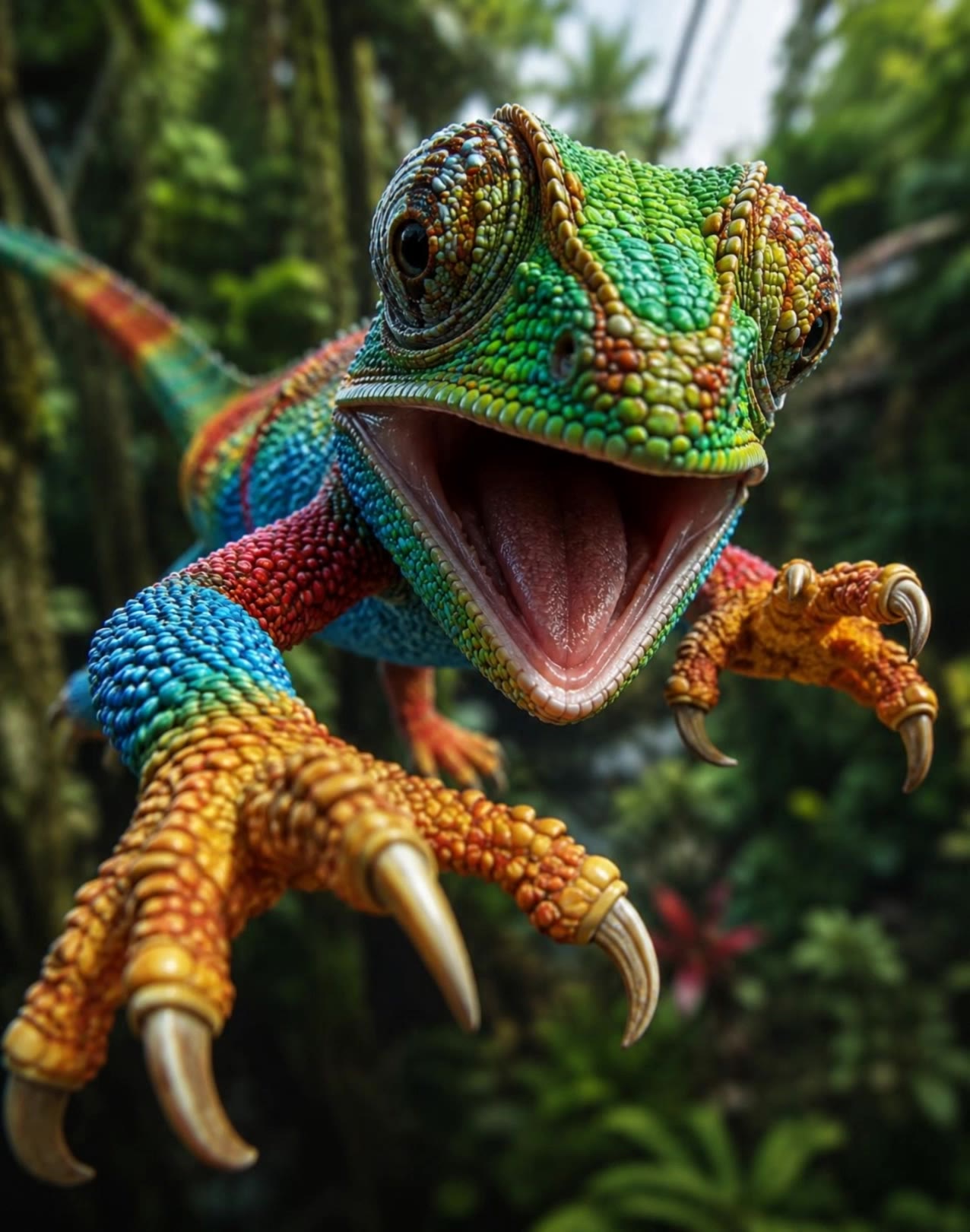 Kling AI work 316710114660104 - lizard ears AI video