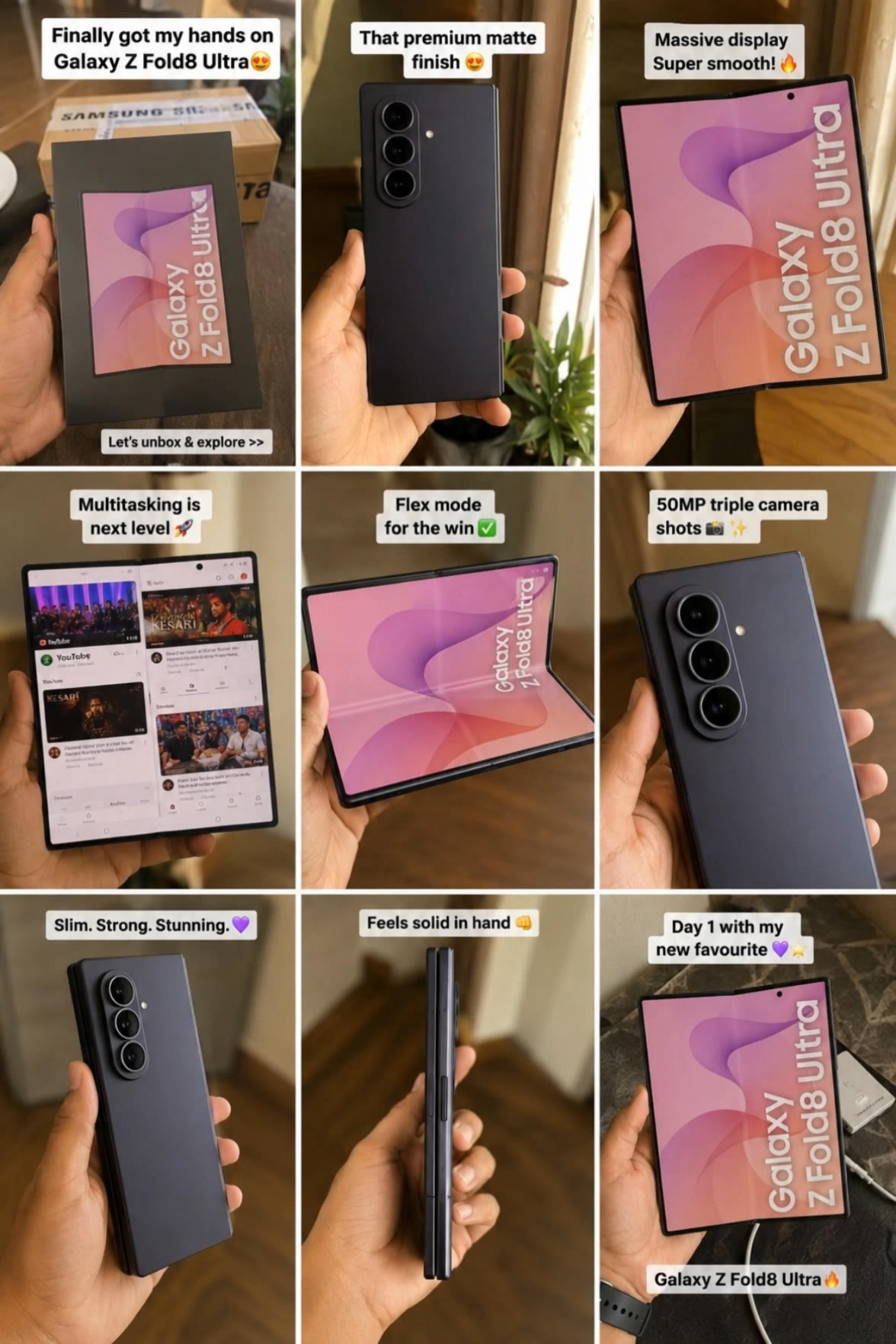 Samsung Galaxy Z fold  - UGC Video Ads AI video