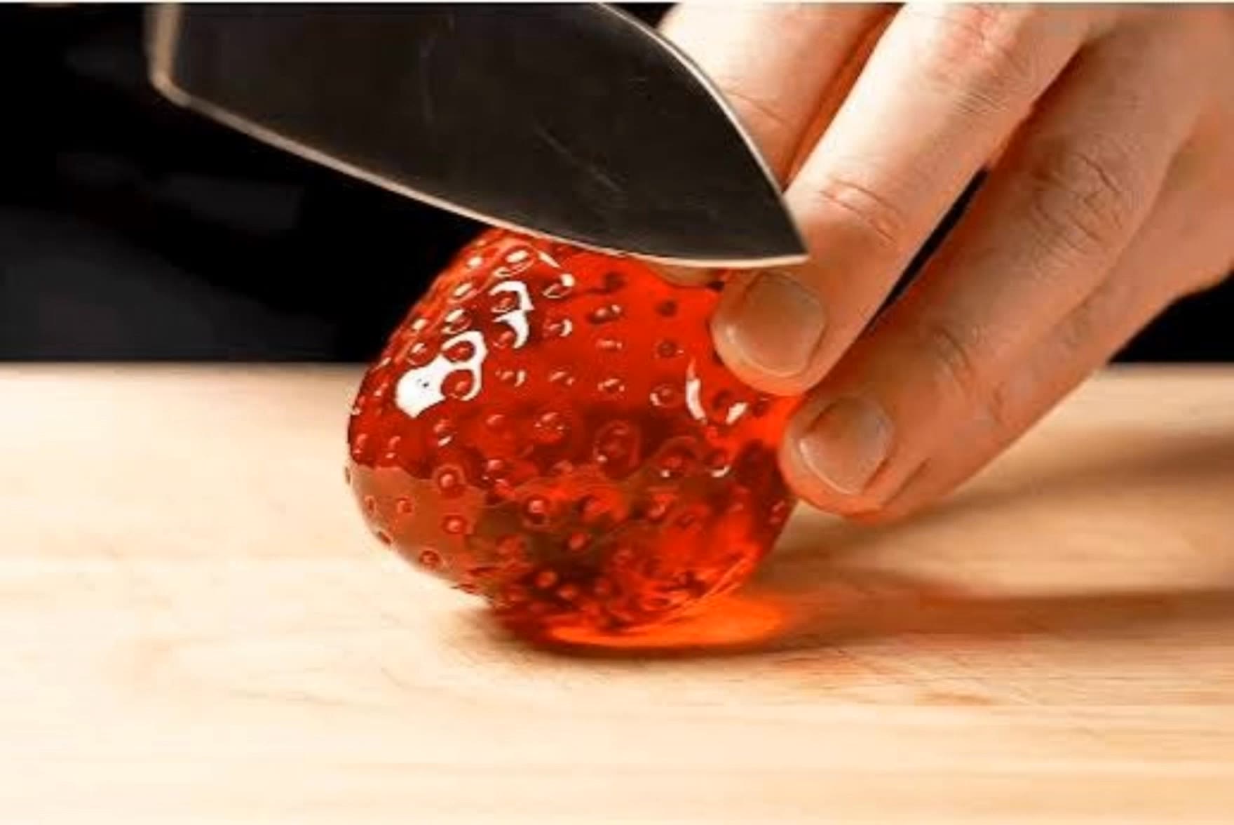 strawberry cutting - blonde hair with strawberry highlights AI video