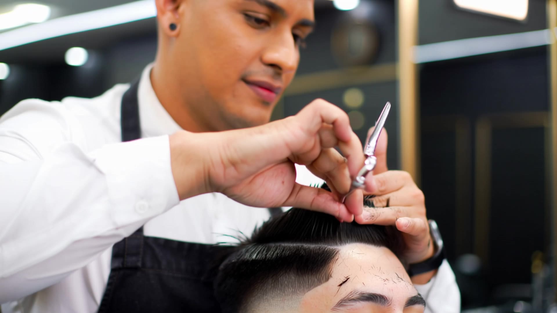 Kling AI work 299956272521836 - mens haircuts middle part AI video