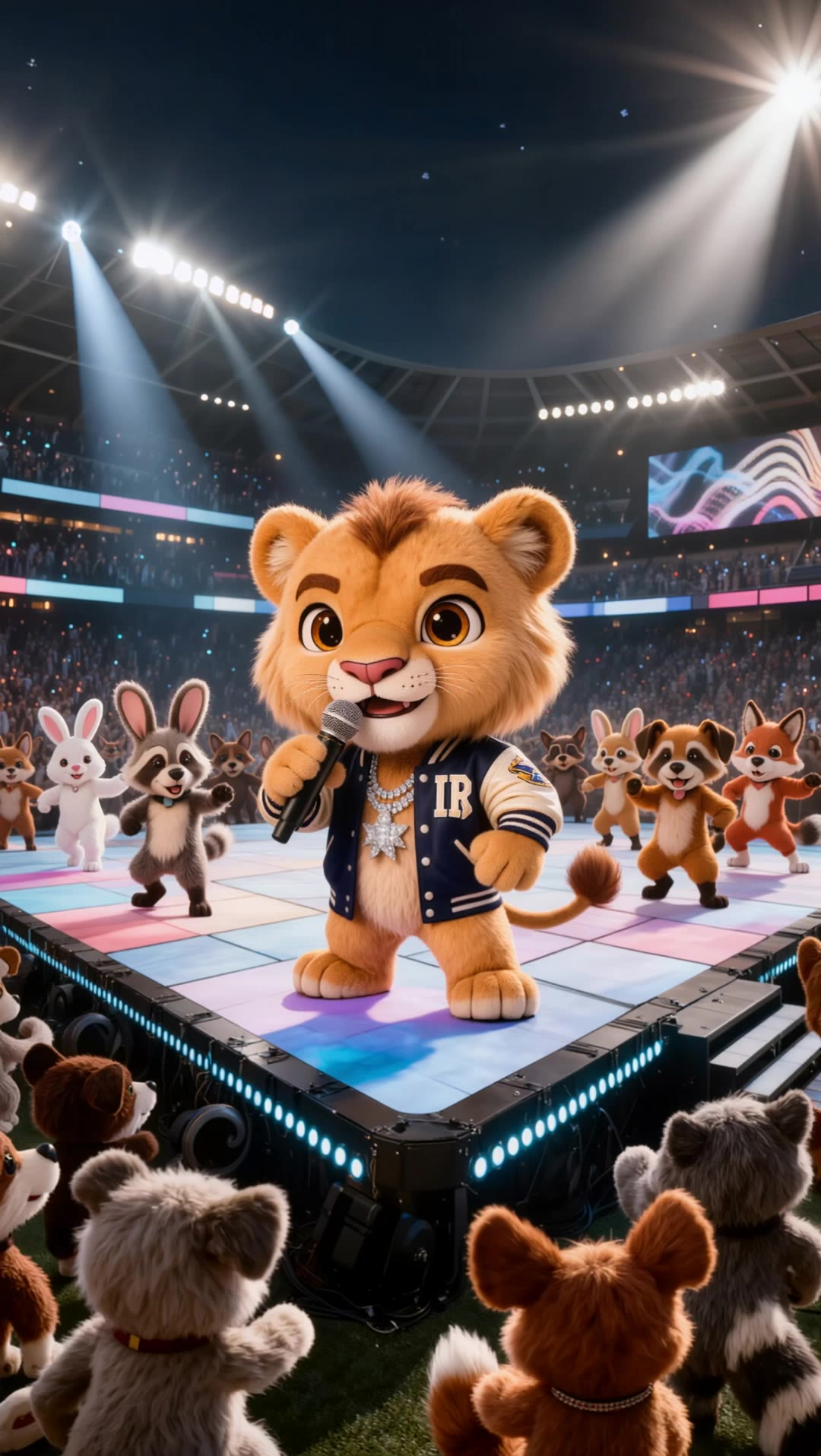 PAW THE STAGE - mac stage light effect AI video