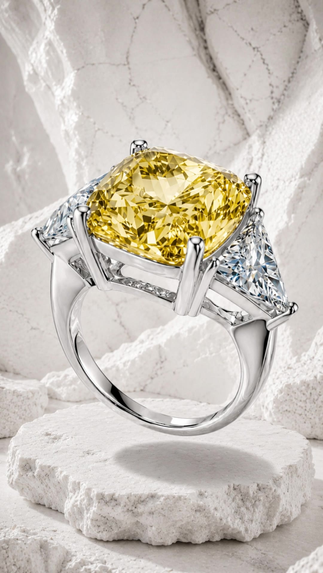 Yellow Diamond Ring - jewellery ai generator AI video