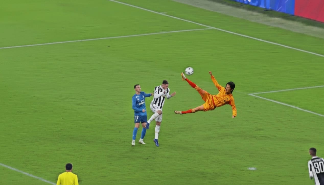 Kling AI work 308739606667824 - bicycle kick AI video